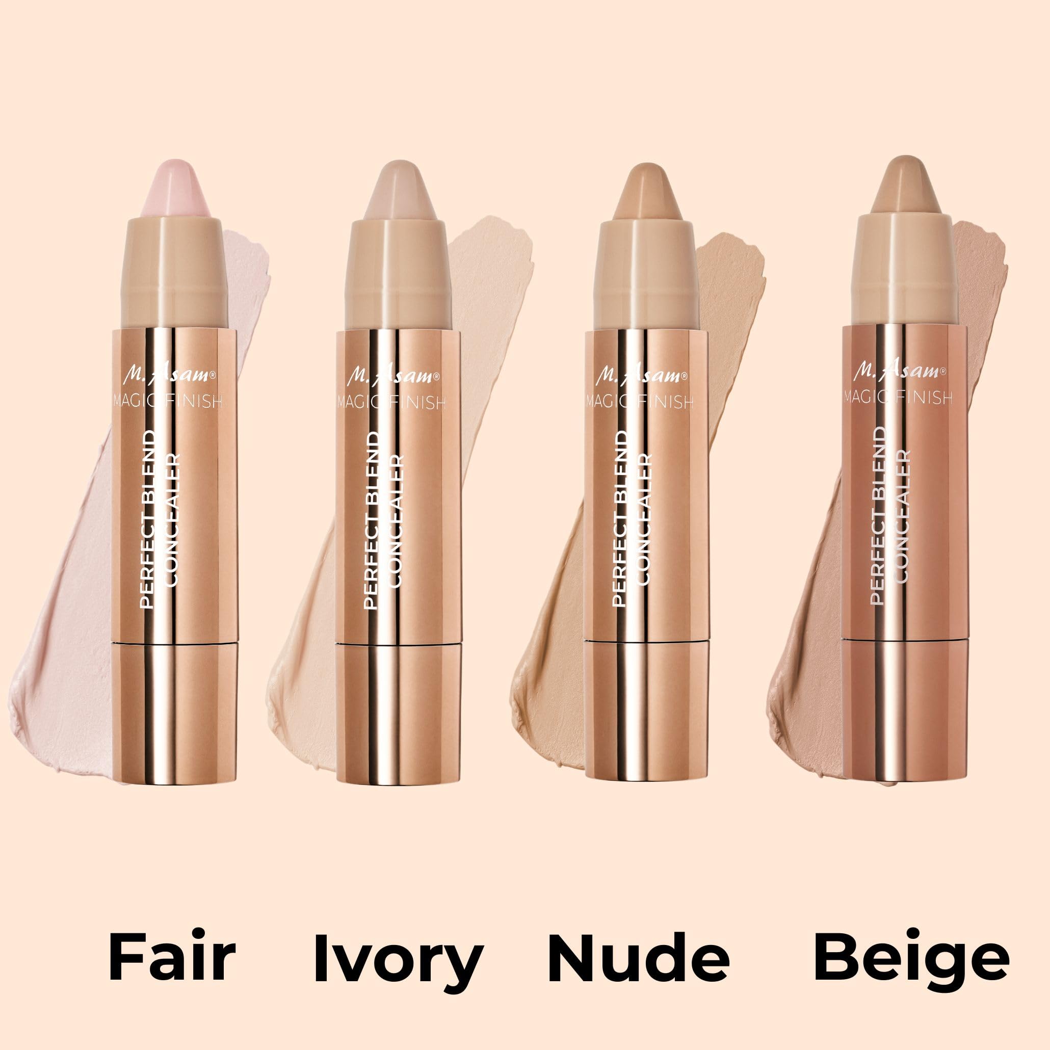 M. Asam MAGIC FINISH Perfect Blend Concealer Stick Fair (3g) – Concealer Stick with Bisabolol & Vitamin E, Smooth Texture for Dark Circles, Blemishes, Natural Coverage & Flawless Finish, Vegan
