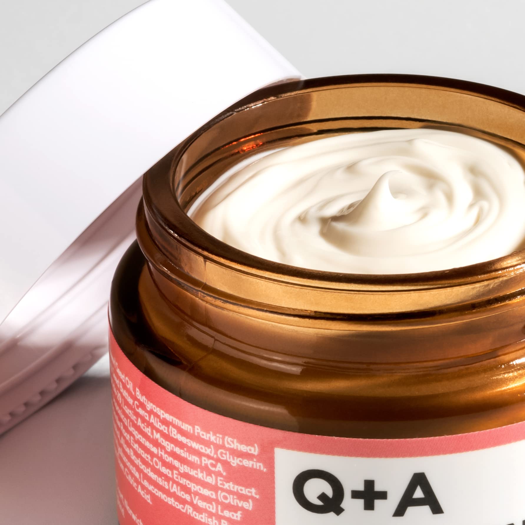 Q+A Collagen Face Cream (50g), Natural Skincare Anti-Ageing Face Care with plant-powered Collagen, Shea Butter and Magnesium, Hydrating and Firming Day Cream