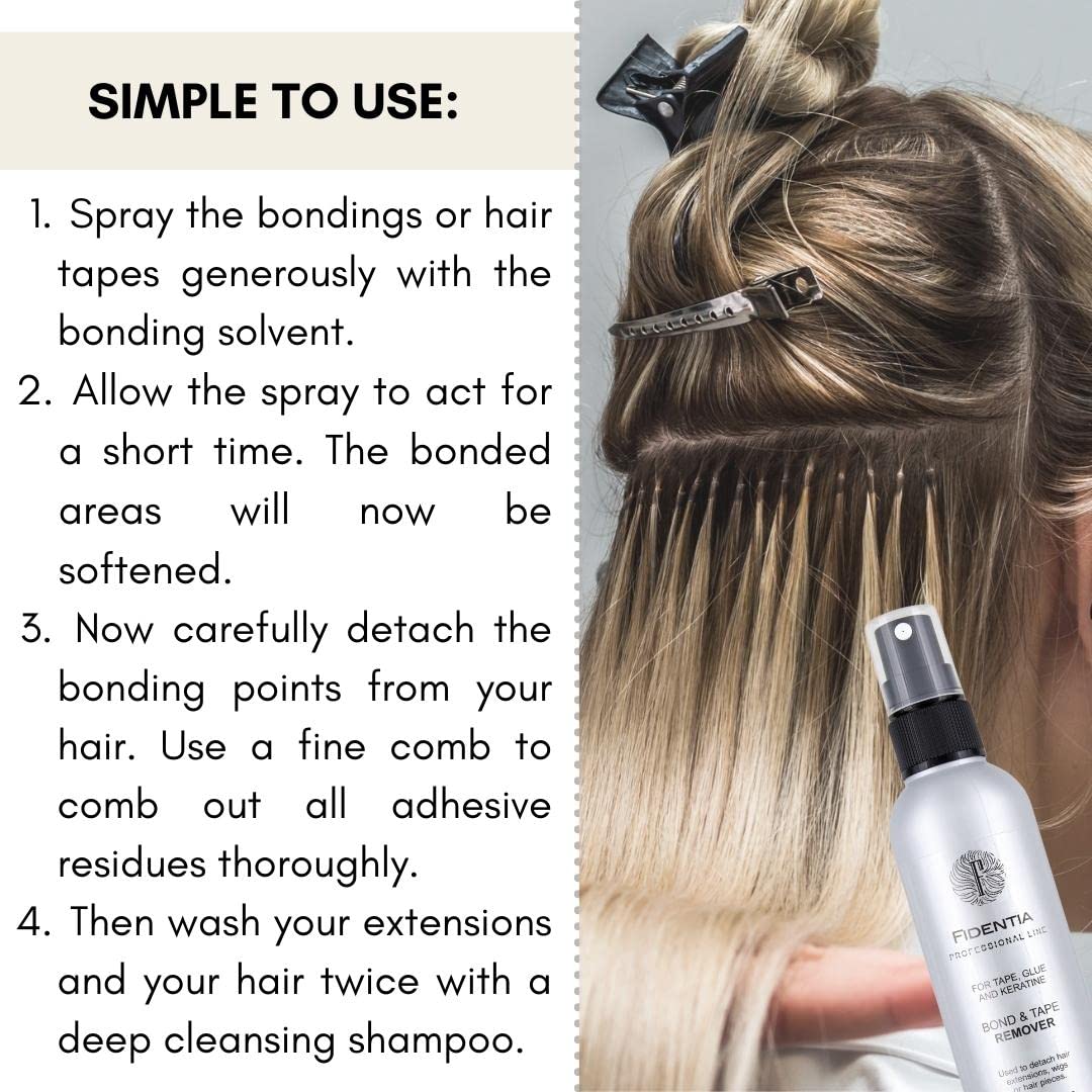 Fidentia Bond & Tape Remover | Wig Glue Dissolvent | Tape-in & Keratin Hair Extension Bonding Solvent, 100ml