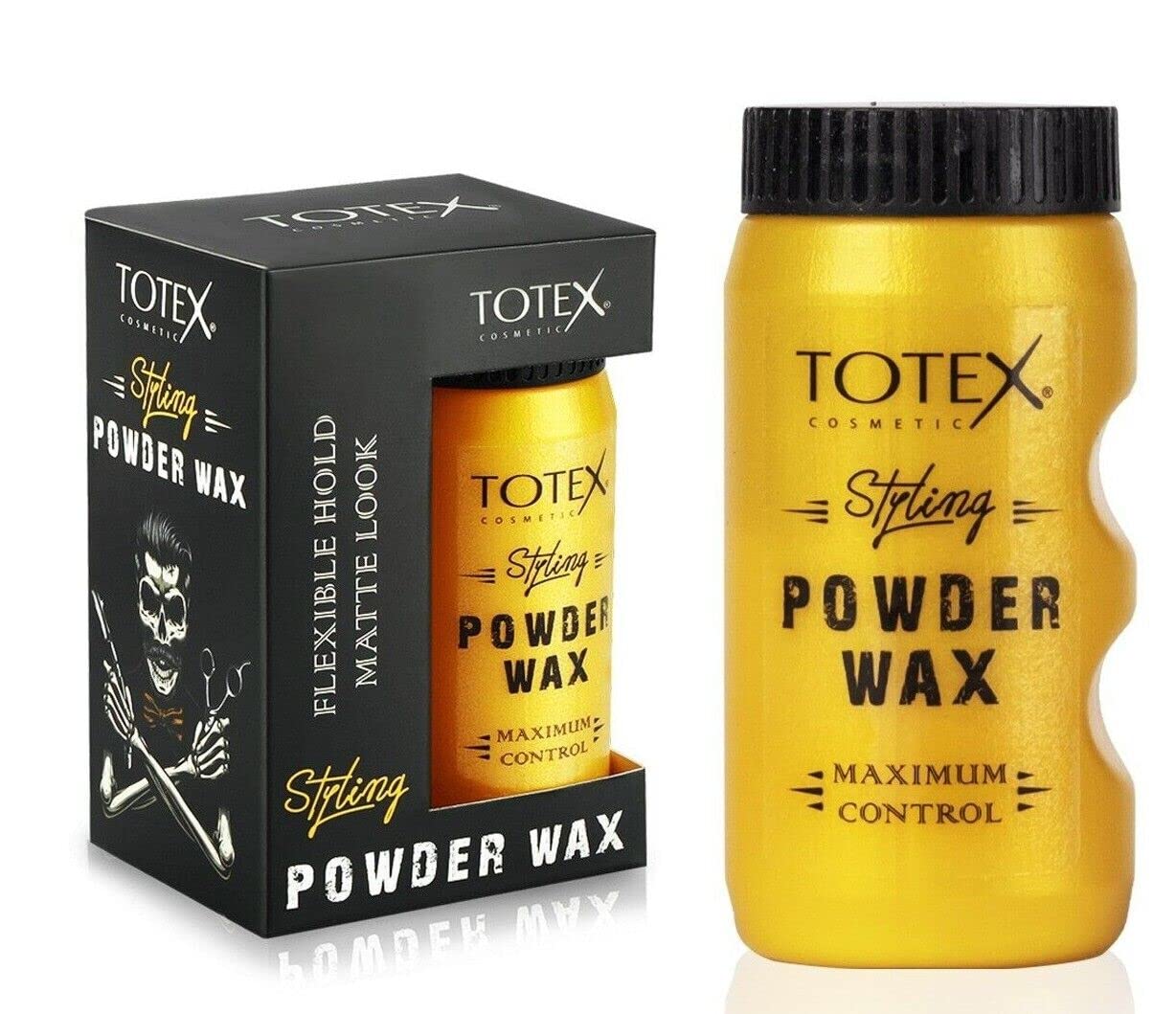 Totex Hair Styling Texturizing Powder Wax - Volumizing Thickening Dust Powder Flexible Hold Matte Look Maximum Control for Men & Woman 20 gr (Pack Of 2)
