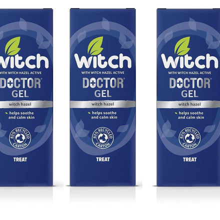 THREE PACKS of Witch Doctor Skin Soothing Gel 35g