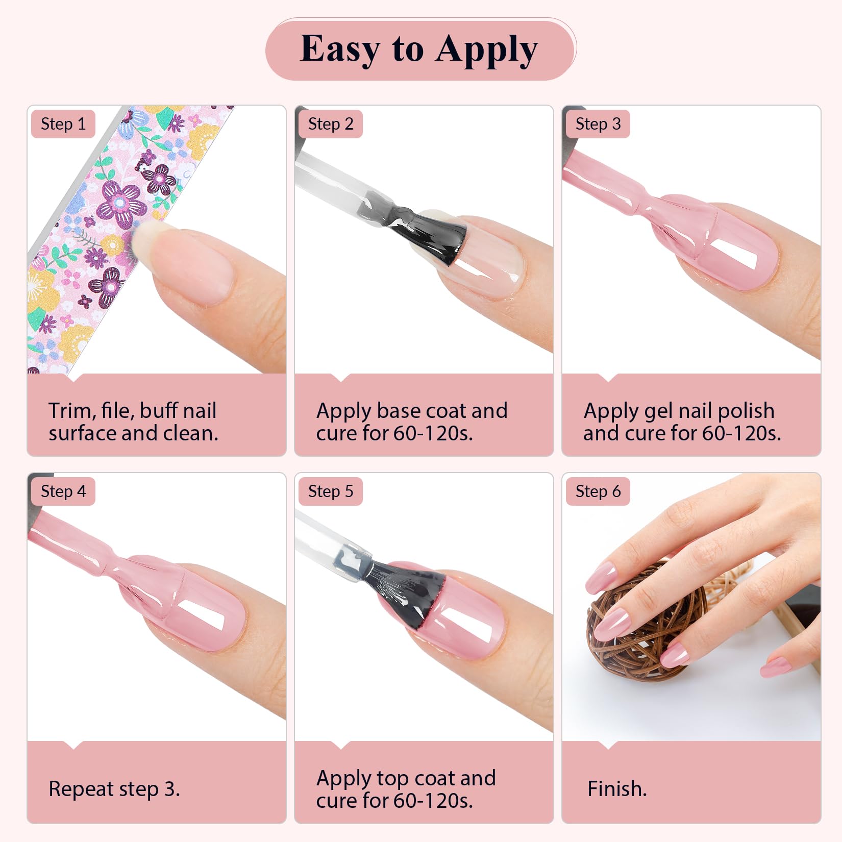 VANREESA Gel Nail Polish Set with Lamp Starter Kit 24 Colours Nude Pink Red Brown Complete Gel Nail Kit for Beginners U V Nail Polish Set Salon Set Manicure Tools Gifts for Women