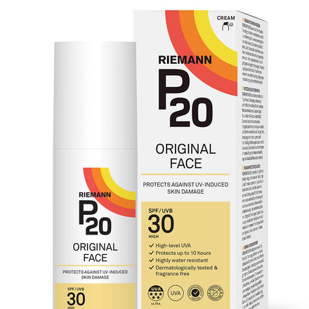 RIEMANN P20 FACE Sun cream SPF30 50g | Long Lasting UVA & UVB Protection for up to 10 hours