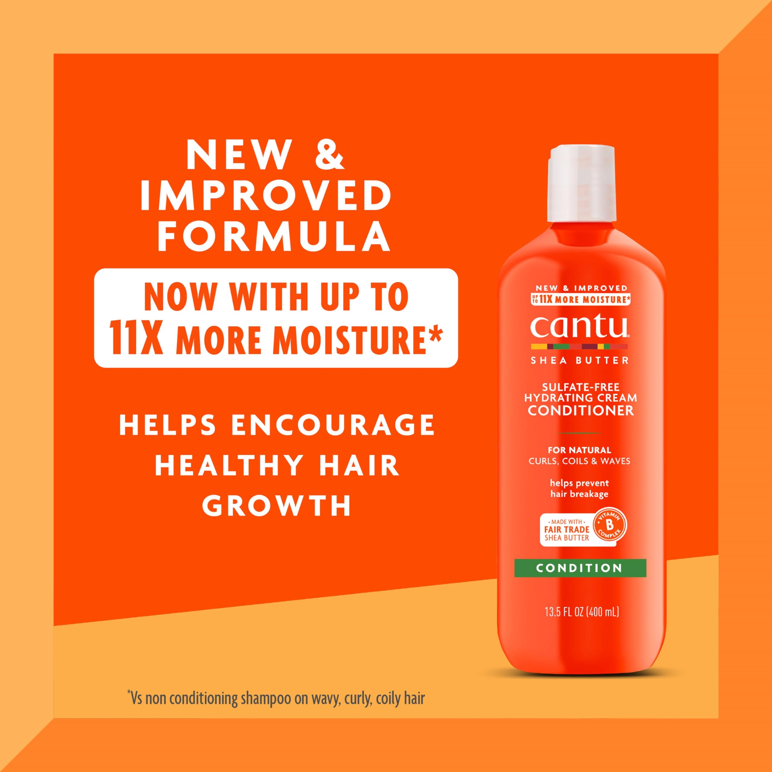 Cantu Hydrating Cream Conditioner with Shea Butter for Natural Hair, 13.5 fl oz