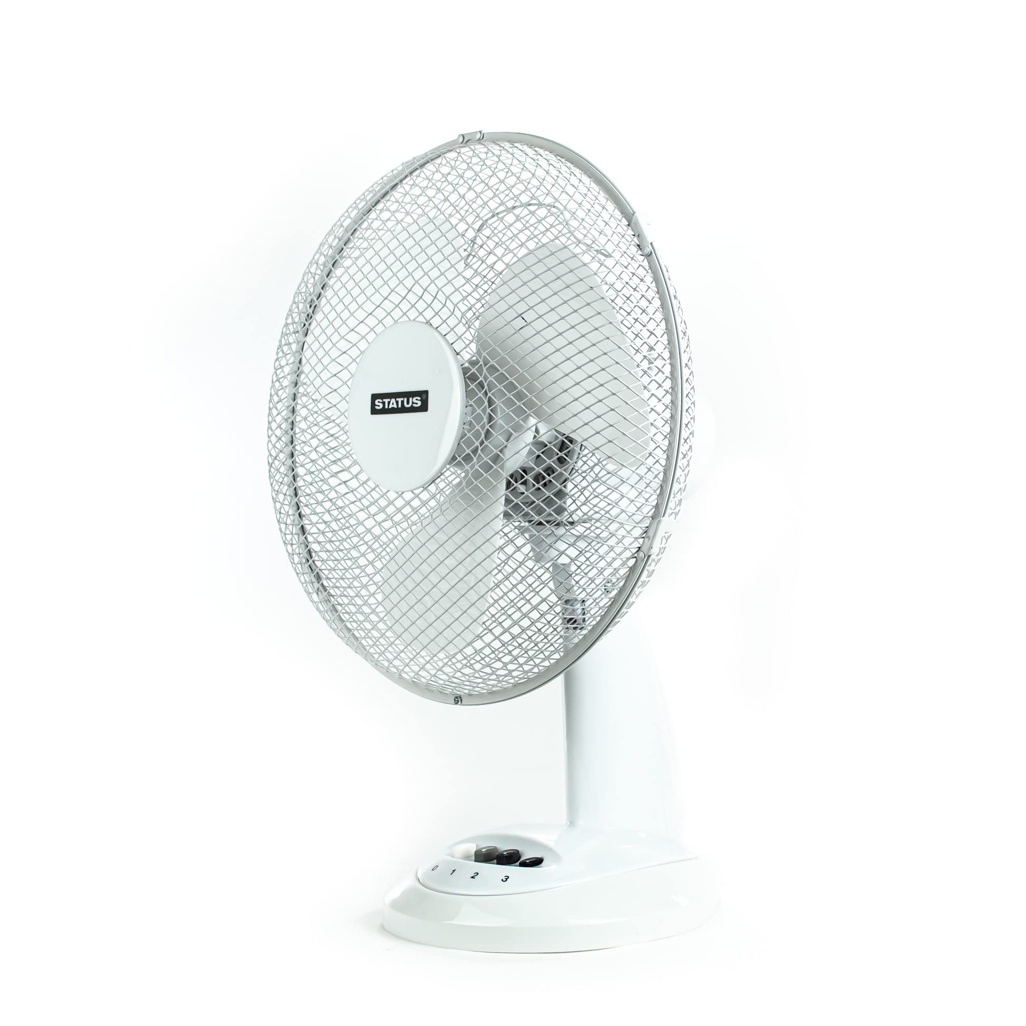 Status Portable 12 Inch Oscillating Desk Fan