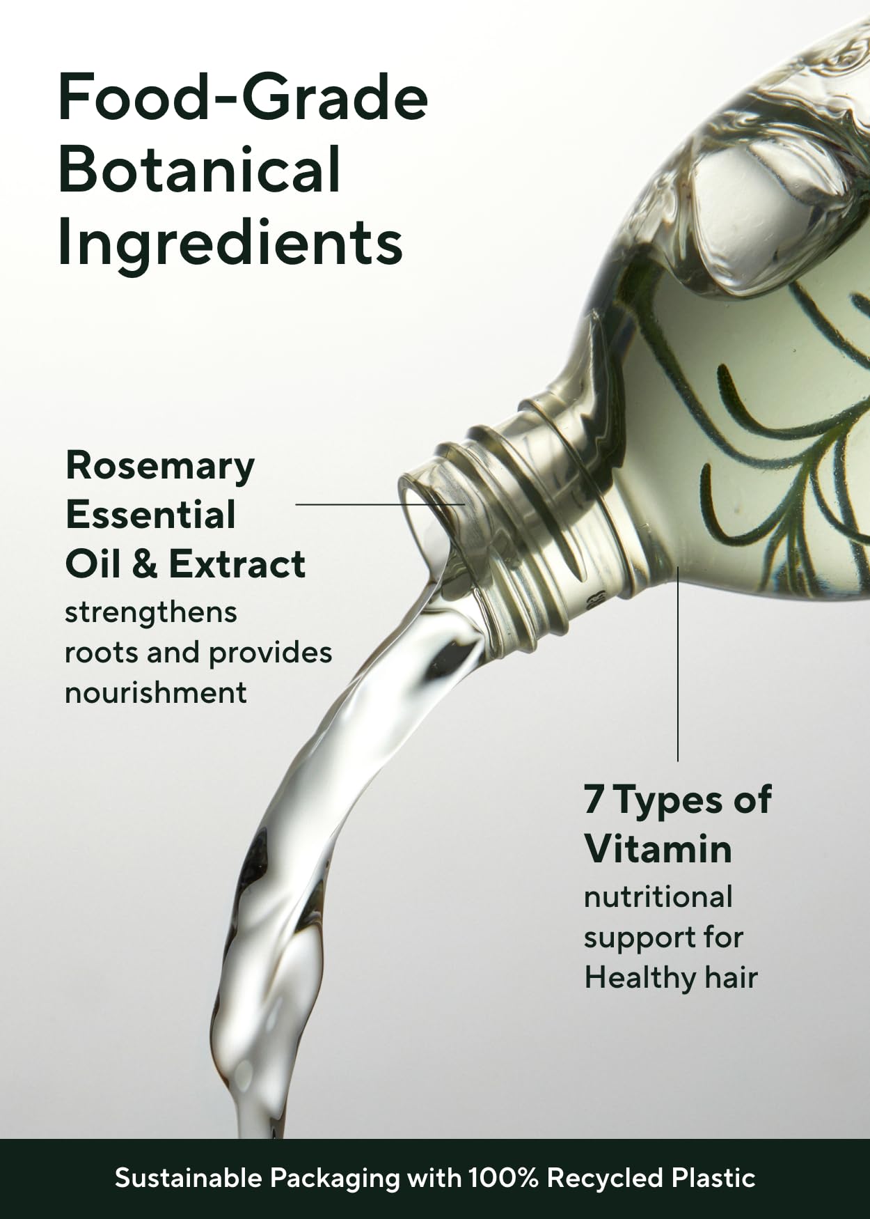 AROMATICA Root Enhancer Rosemary oil for hair growth – Flaky & Itchy & Dry Scalp Treatment – Hair Oil for Scalp Exfoliator & Detox – Free from Sulfate, Silicone, and Paraben (3.38oz)