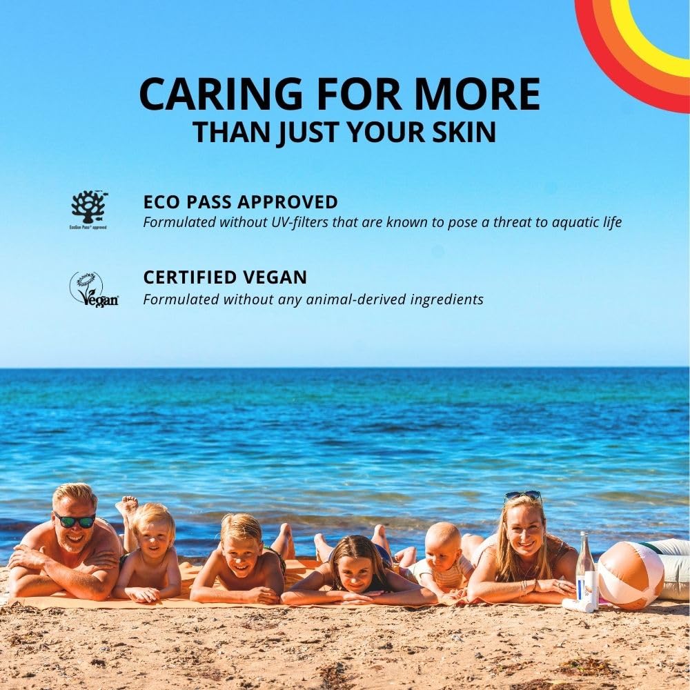 Riemann P20 Sun cream/lotion for Kids (+1 yr) SPF50+. All day long, Once a day, Hydrating, Absorbs Fast, Long lasting, 5*UVA & UVB, protects up to 10hrs, water resistant up to 3hrs, no Octocrylene.