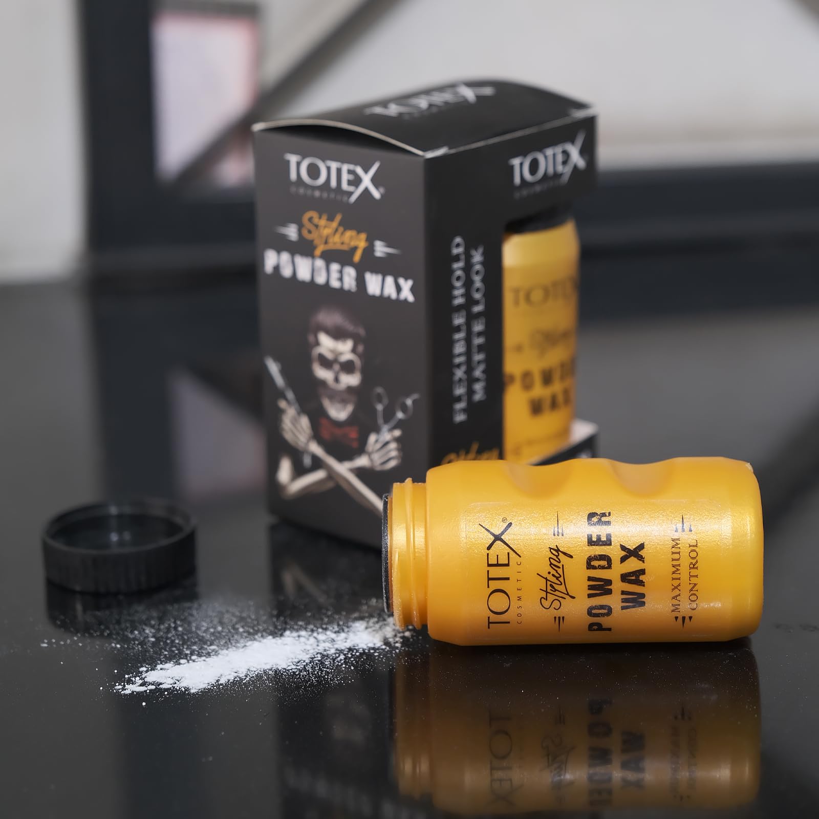 Totex Hair Styling Texturizing Powder Wax - Volumizing Thickening Dust Powder Flexible Hold Matte Look Maximum Control for Men & Woman 20 gr (Pack Of 2)