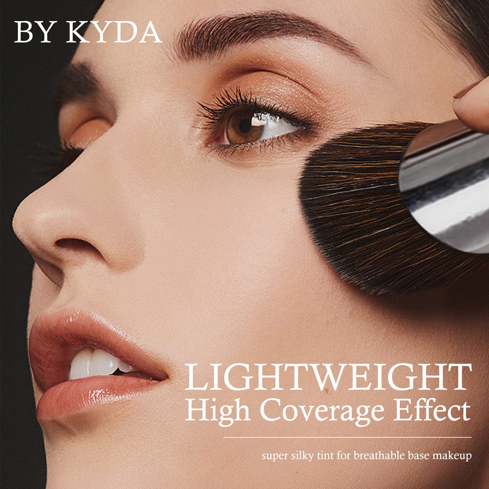 KYDA AirBrush Foundation Spray, Silky Foundation Makeup, High Coverage Smooth Creamy Finish, Lasting Lightweight Breathable, Moisturizing Makeup Base Cream-#220 Natural Beige