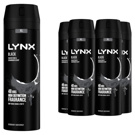 Lynx Black Bodyspray 200 ml x 5 pack