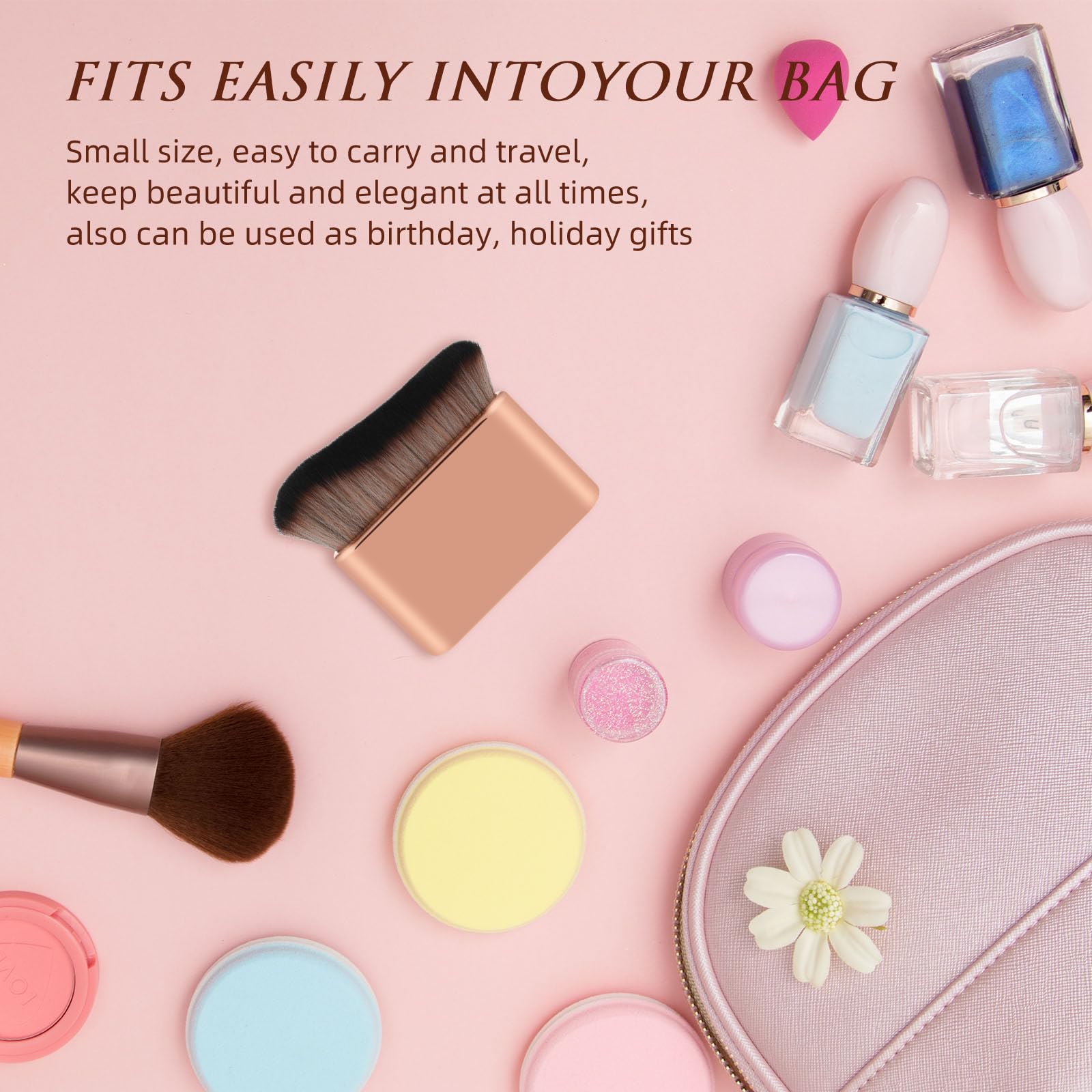 Tanning Brush, Body Makeup Brushes Self Tanner Brush Kabuki Foundation Brushes Makeup Blend & Blur Tan Applicator for Body & Leg Tanning for Tanners Mousse