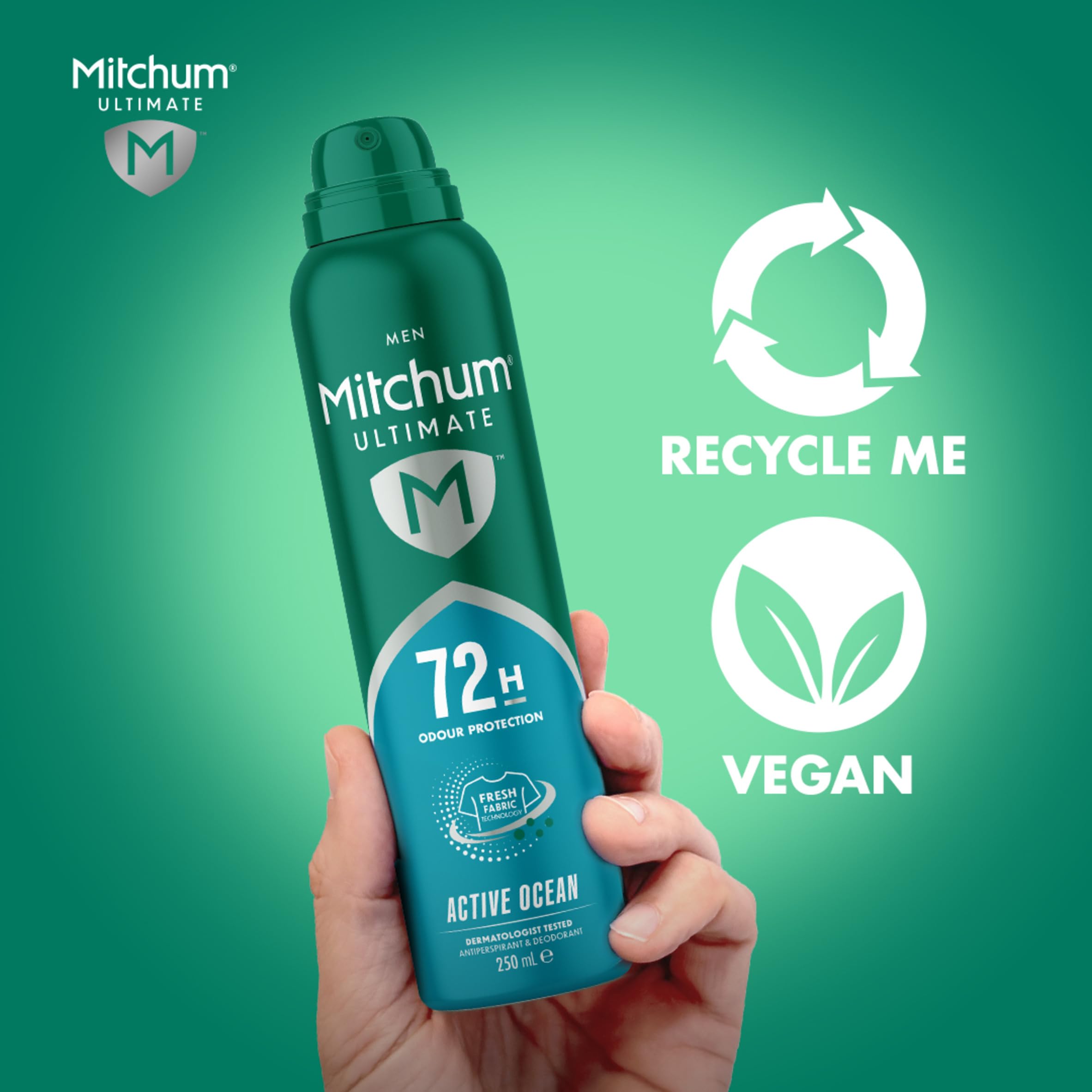Mitchum Men Ultimate 72H Aerosol Active Ocean, pack of 6