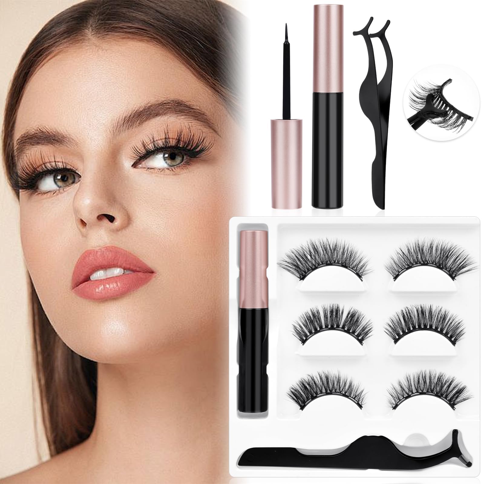 Eyelash Extension 0.15 D Curl Mix-8-15mm Soft Black Matte Optional (Large)