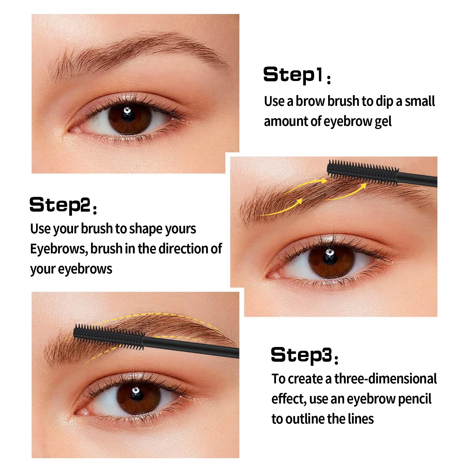 FUNAN Eyebrow Gel,Clear Brow Gel,Glued for Brows & Edges, for Styling Brows,16ml (1 pack)