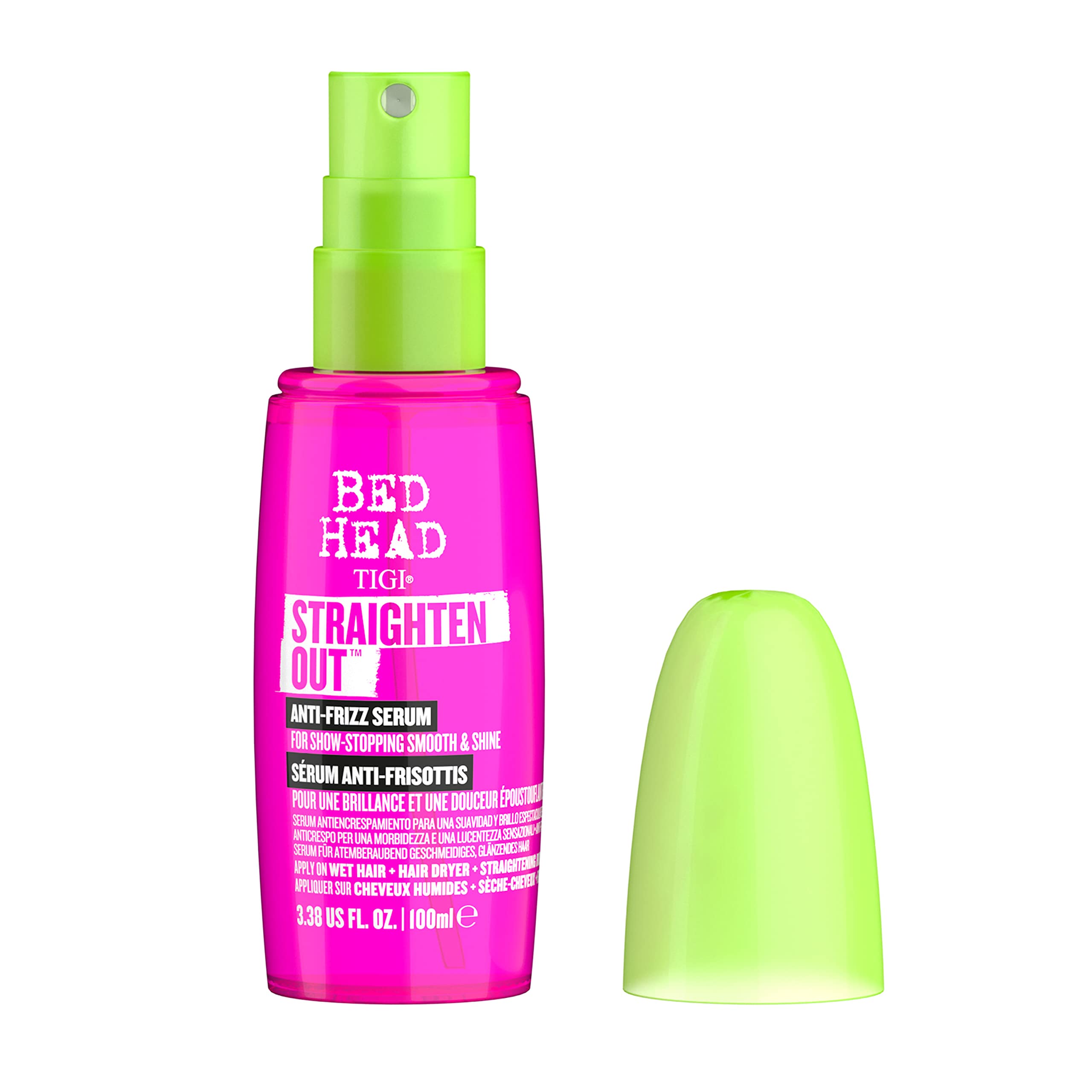 TIGI Bed Head Straighten Out Anti Frizz Serum for Smooth Shiny Hair 3.38 fl oz