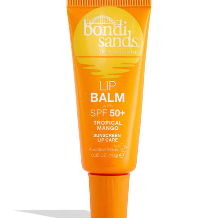 Bondi Sands Tropical Mango Lip Balm with SPF 50+ | Nourishing Formula Locks in Moisture + Provides UVA+UVB Protection, Enriched with Shea Butter, Jojoba Oil, & Vitamin E, Vegan + Cruelty Free | 10g