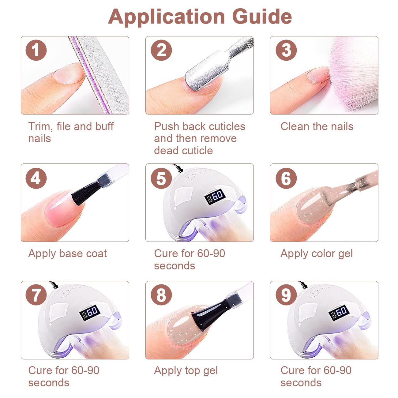 RARJSM Nude Glitter Gel Nail Polish 6pcs Set Sparkly Rainbow Shimmery Nail Gel Polish Iridescent Pigment Jelly Sheer Gray Pink Milky Peach Purple Translucent Natural Skin Tone Color 7.5ml Soak off