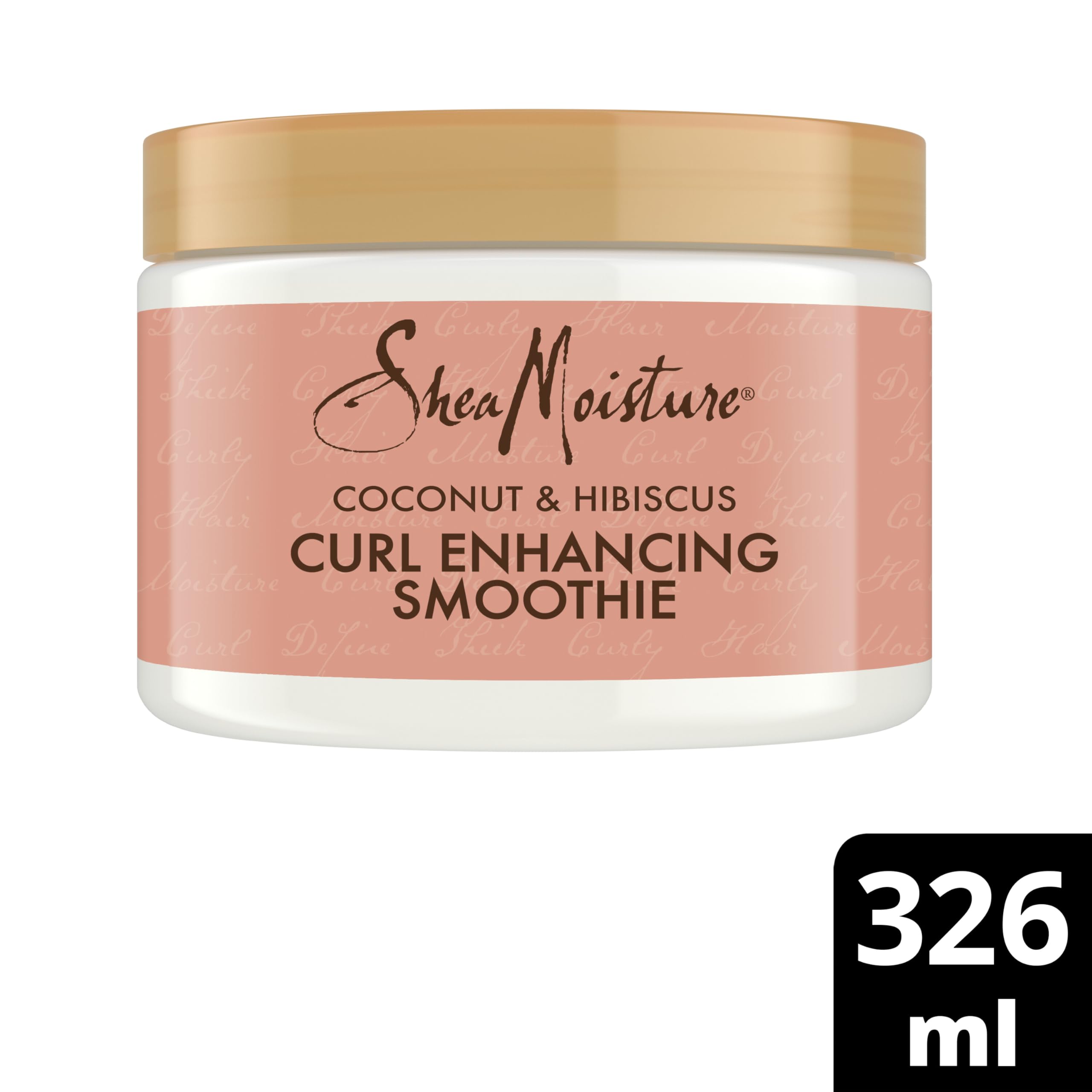 SheaMoisture Coconut & Hibiscus Curl Enhancer no silicones or sulphates smoothie for thick, curly hair 326 ml