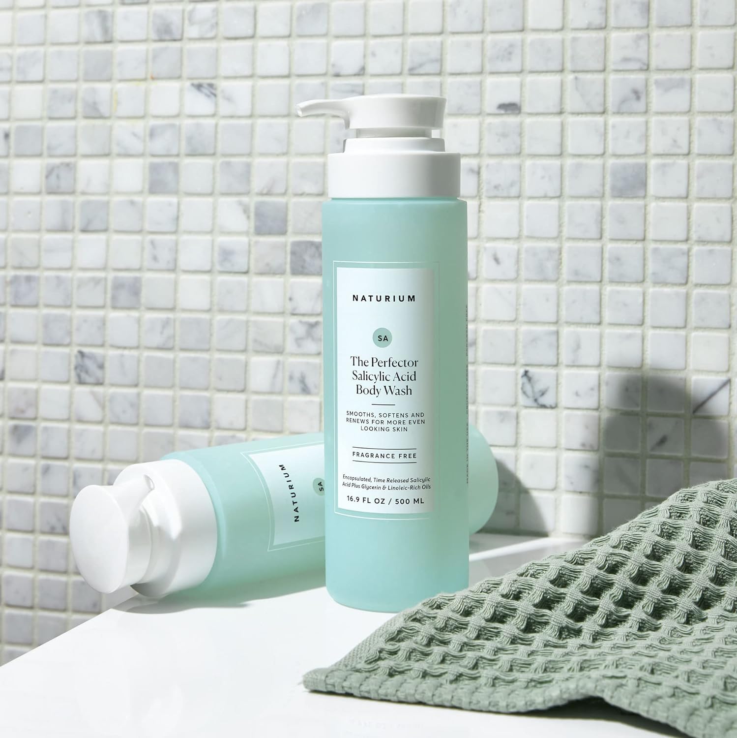 Naturium The Perfector Salicylic Acid Body Wash, Gentle & Smoothing Cleanser | 16.9 FL OZ / 500 ML