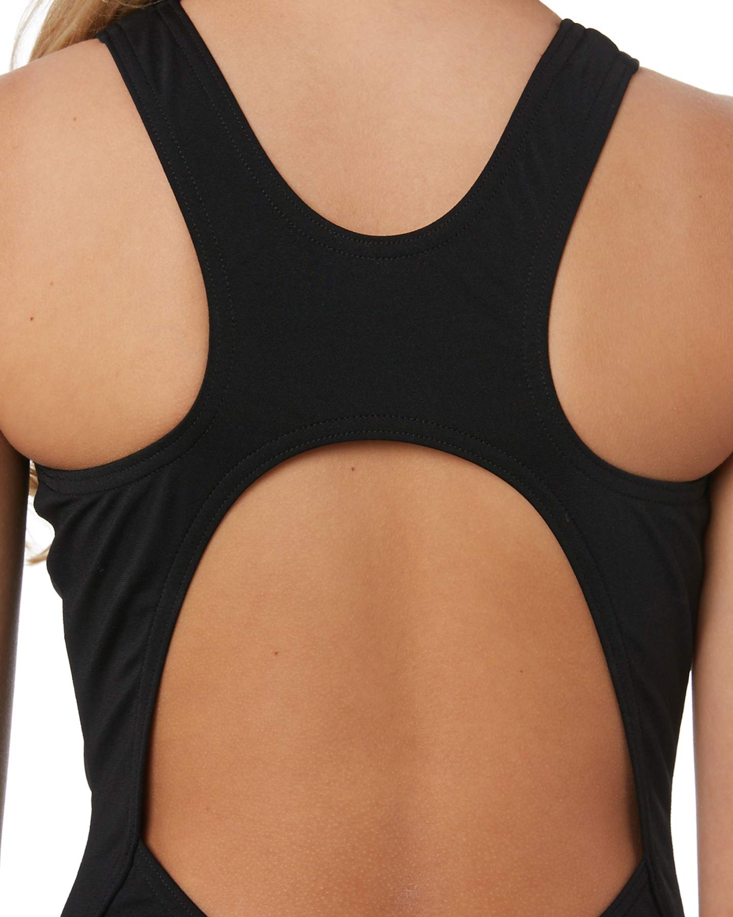 Zoggs Girls Cottesloe Sportsback 2024 One Piece Bathing Suit (24 US) (Black)