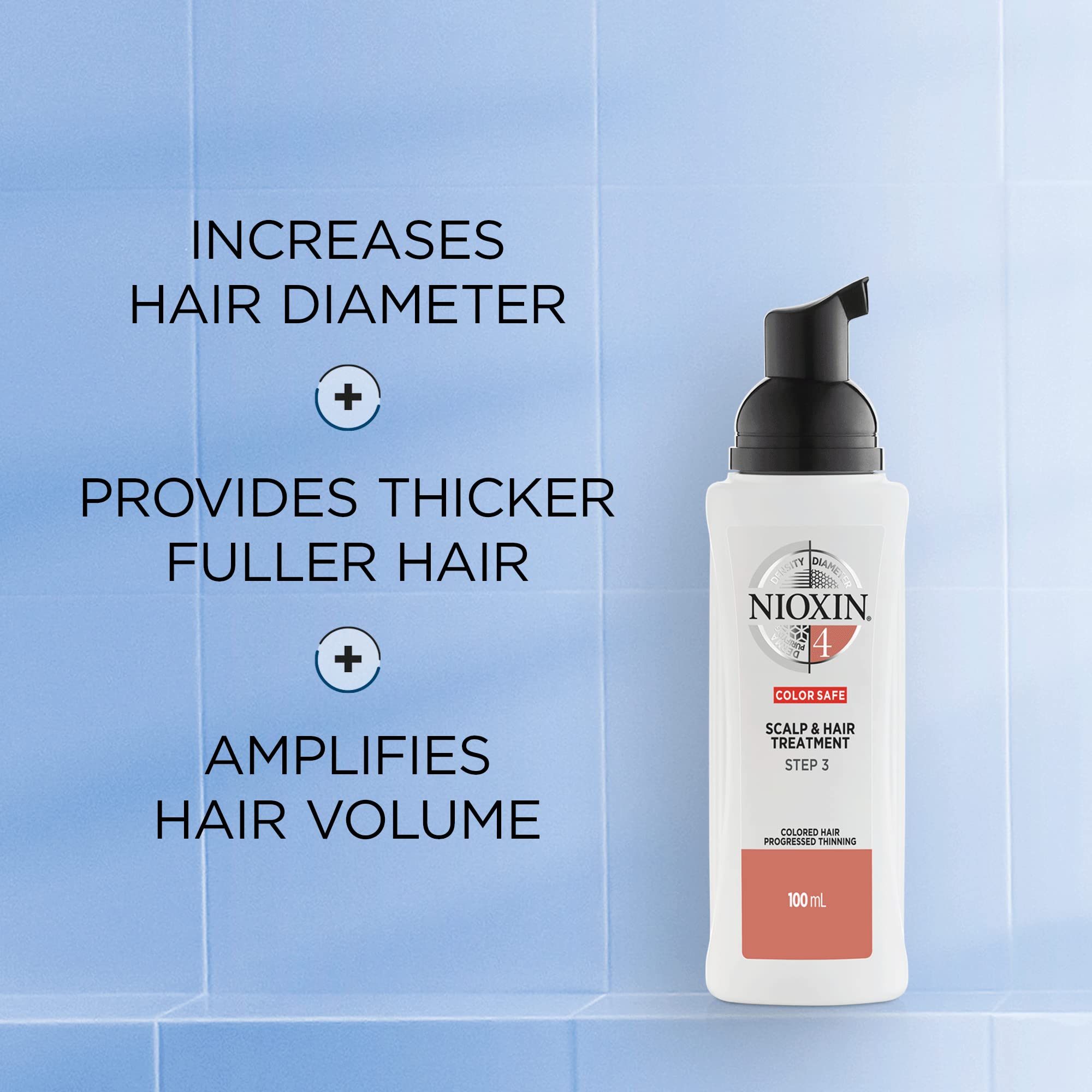 Nioxin 3-Part System | System 4 | Chemically Treated Hair with Progressed Thinning Hair Treatment | Scalp Therapy | Hair Thickening Treatment | Scalp & Hair Treatment | 100 ml