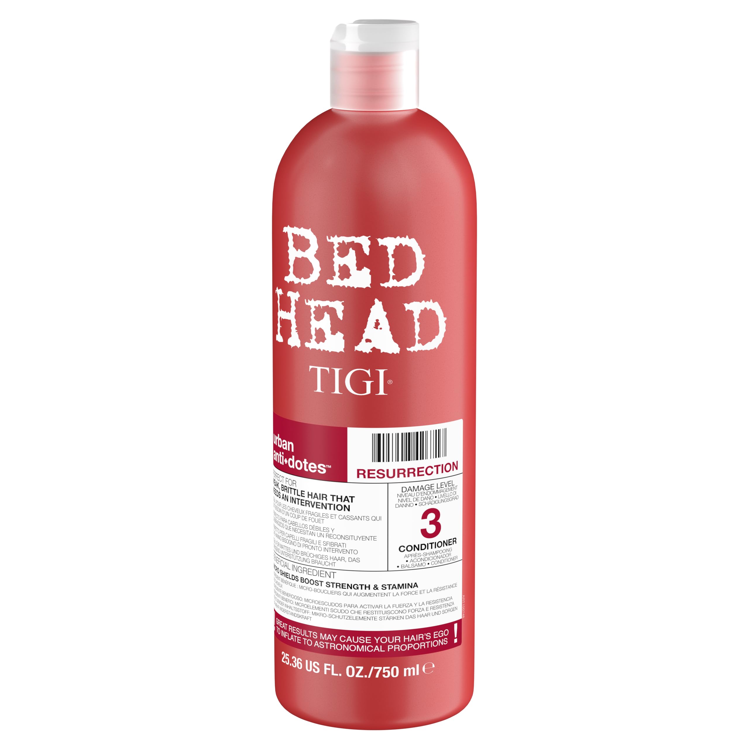 Bed Head by TIGI - Urban Antidotes Resurrection Conditioner - Ideal for Damaged Hair - 750 ml