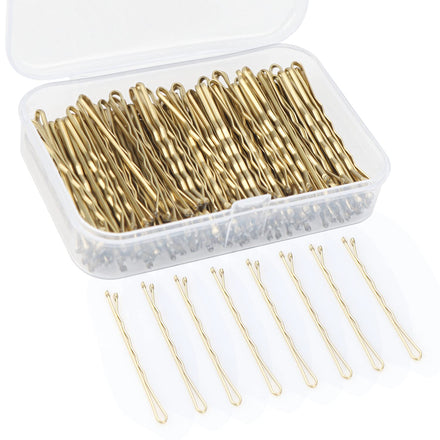150 PCS Hair Clips, 2 Inch Kirby Grips for Women's Hair Styling with Storage Box (Blonde)