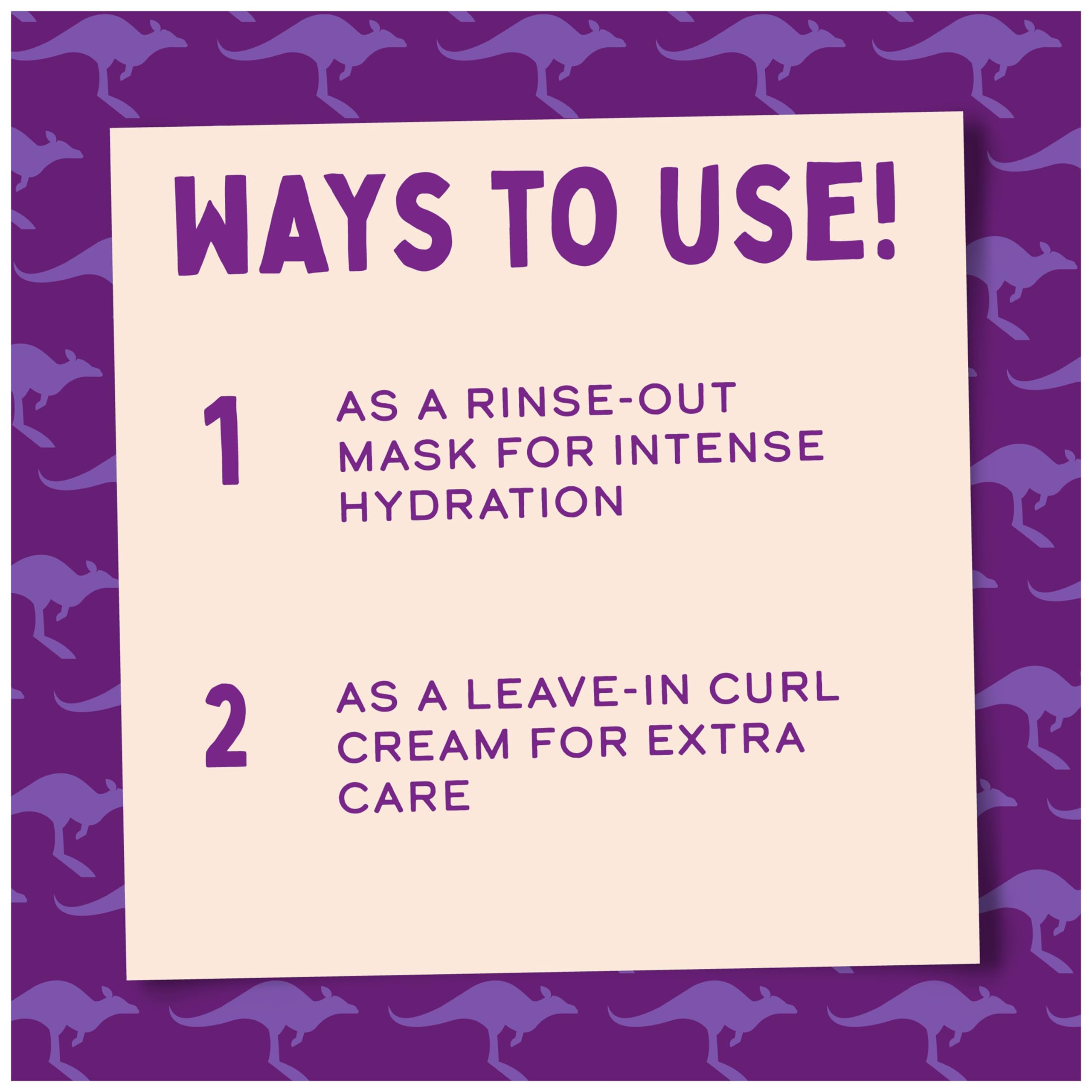 Aussie Bouncy Curls Hair Mask | For Dry Wavy & Curly Hair | Vegan | Rinse-out or leave-in