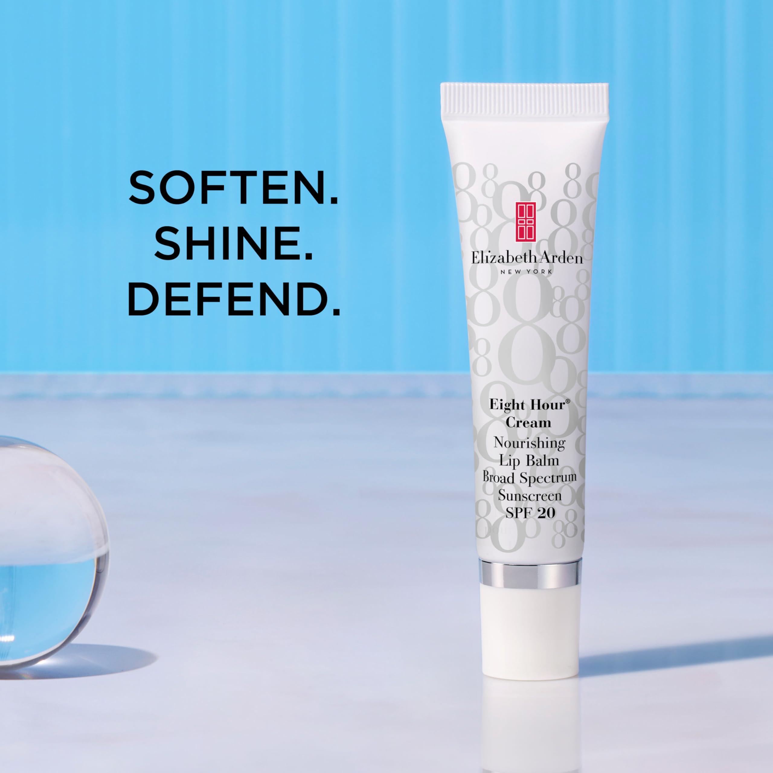 Elizabeth Arden Eight Hour Cream Nourishing Lip Balm SPF 20, 14.8ml, Long-lasting Moisture & Conditioning, Sun Protection for Dry Lips, Unisex