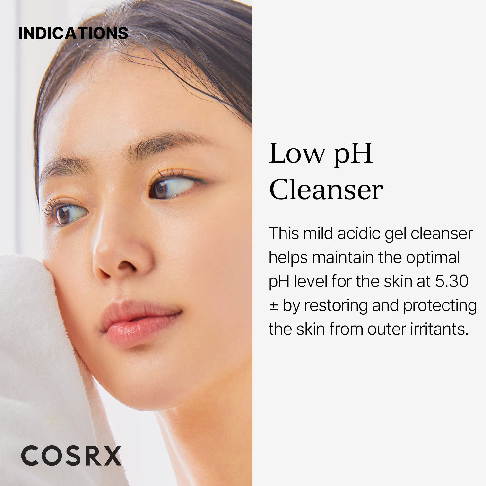 COSRX Low pH Good Morning Gel Cleanser, 5.07 fl.oz / 150ml | Mild Face Cleanser | Korean Skin Care for Acne Prone Skin, PH Balancing, Anti Acne, Breakouts Treatment