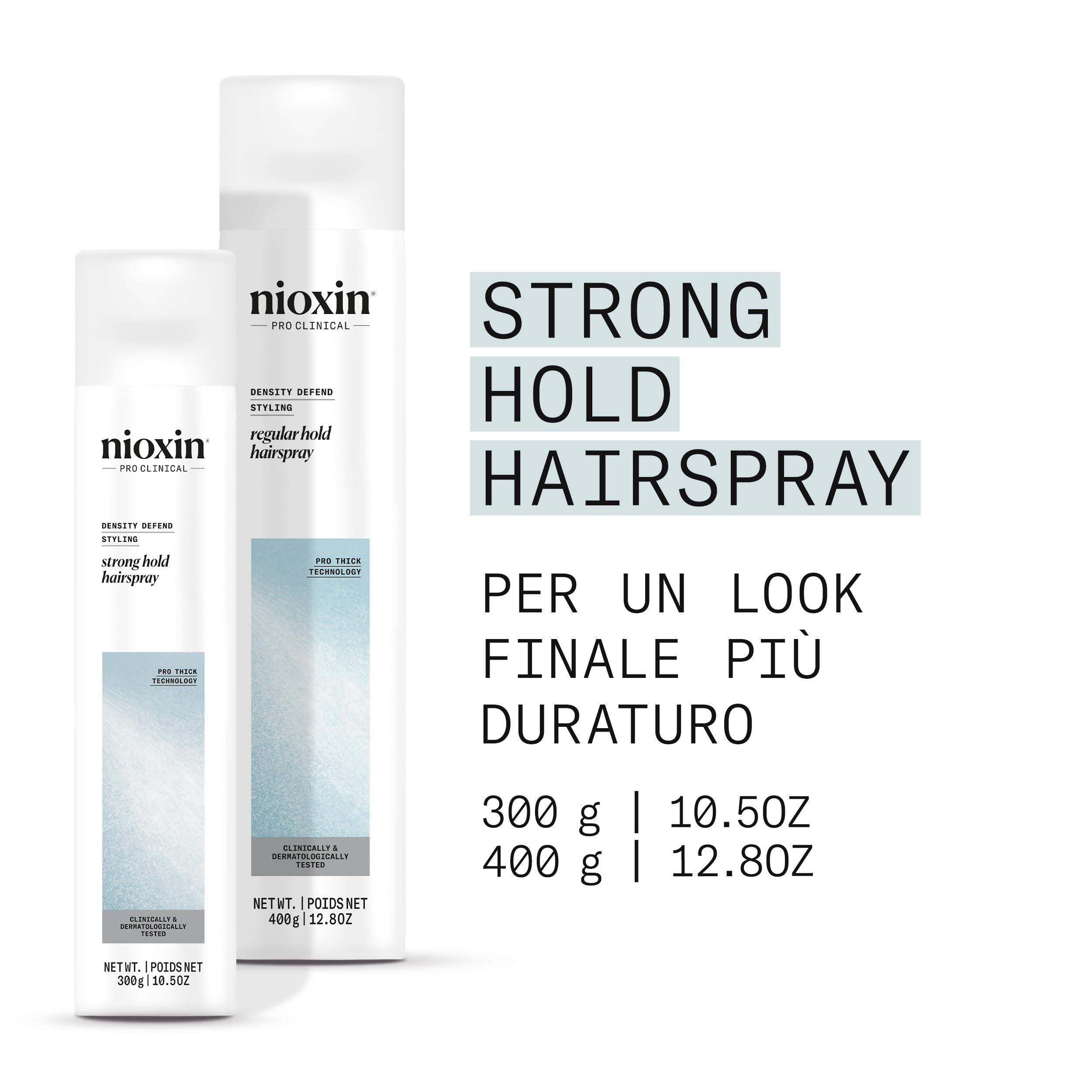 Nioxin Density Defend Styling Strong Hold Volume Hair Spray - Long-Lasting Hairstyles, for Medium to Coarse Hair (300ml)