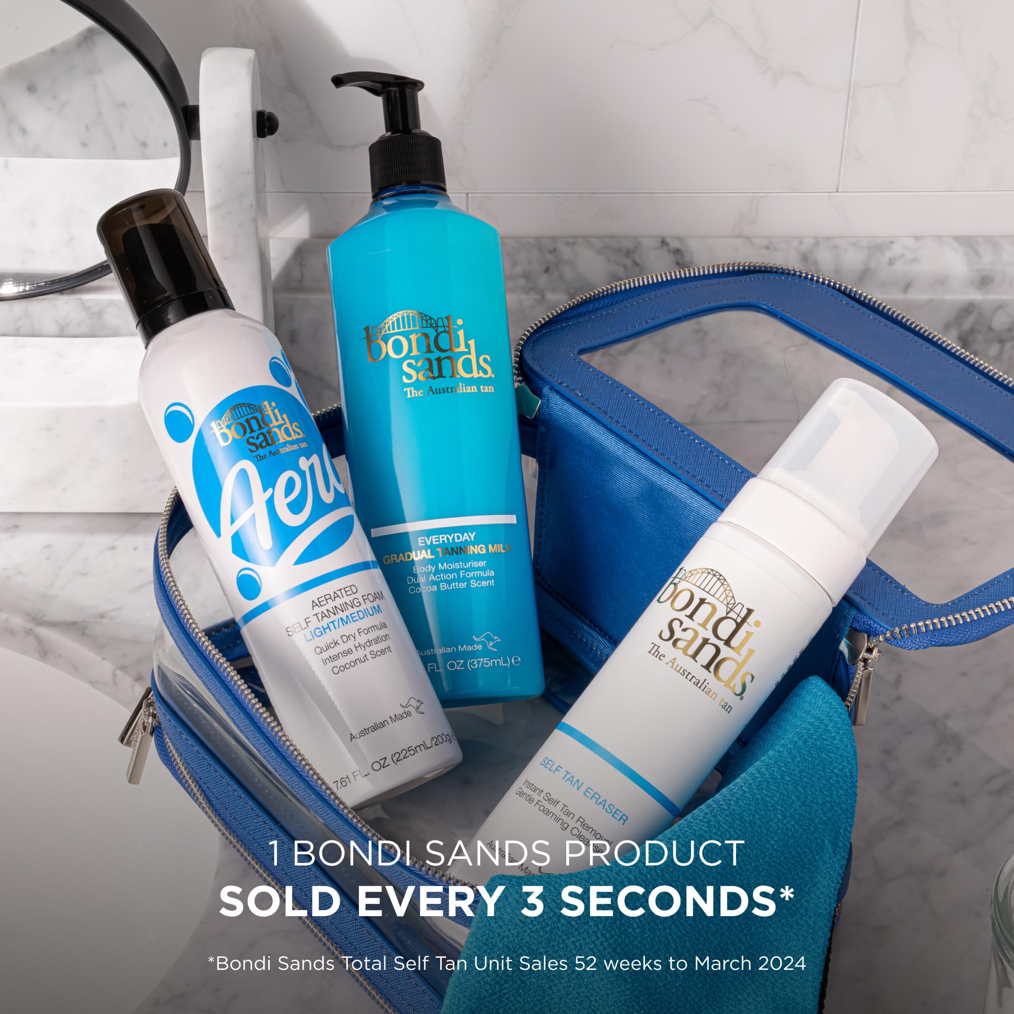 Bondi Sands Self Tan Eraser | Lightweight, Gentle Cleansing Foam Moisturises Skin and Quickly Removes Self Tan without Harmful Ingredients or Exfoliation, Vegan + Cruelty | 200 mL/7.04 Oz