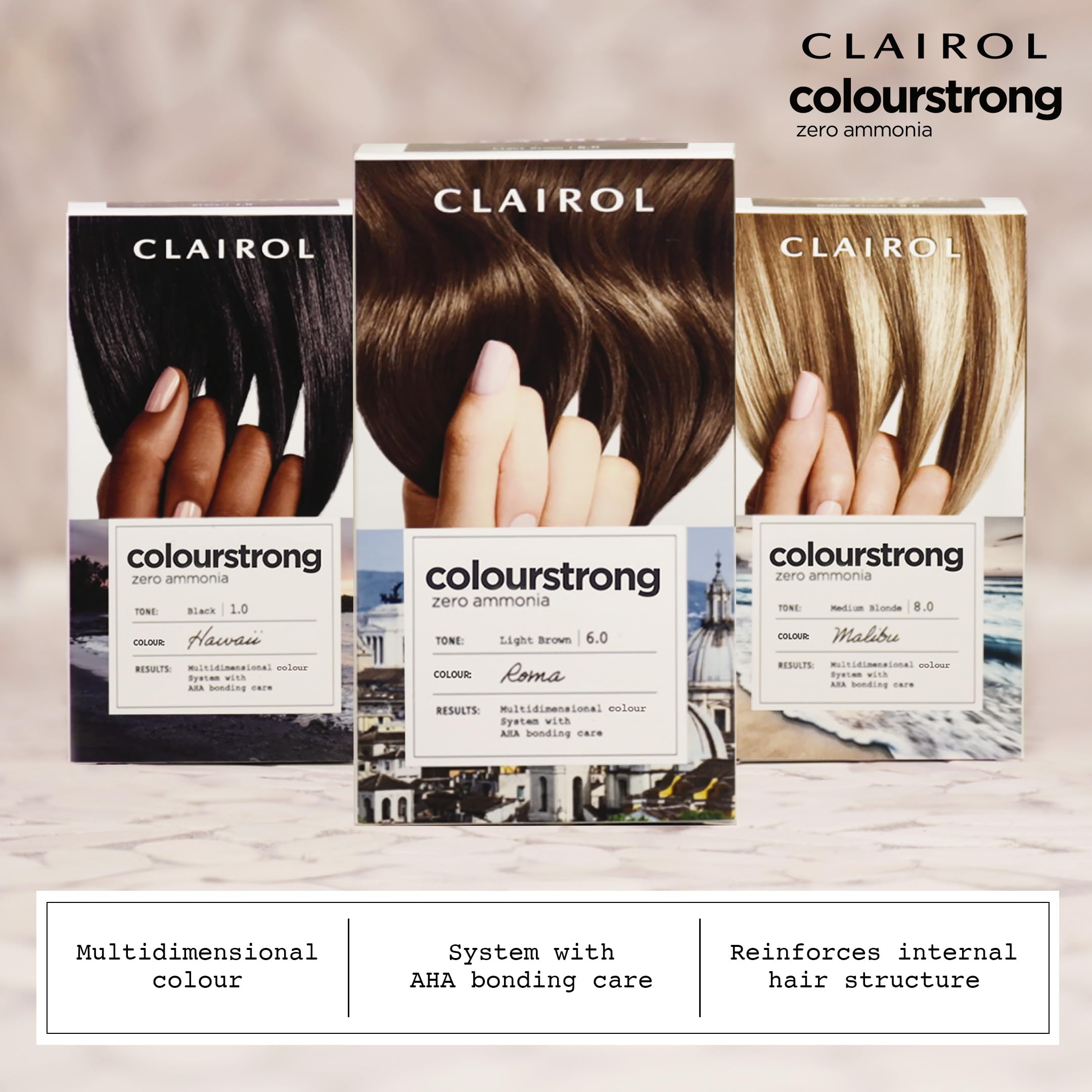 Clairol Colour Strong Permanent Hair Dye - 5.3 Medium Golden Brown