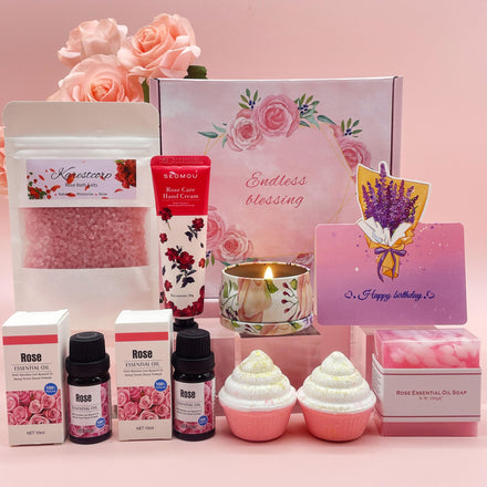 Birthday Gifts for Women, Happy Birthday Pamper Hampers Relaxation Bath Set Package for Her, Birthday Presents Gift Box for Best Friends Mum Sister Auntie Wife, Ladies Birthday Gift Set Idea
