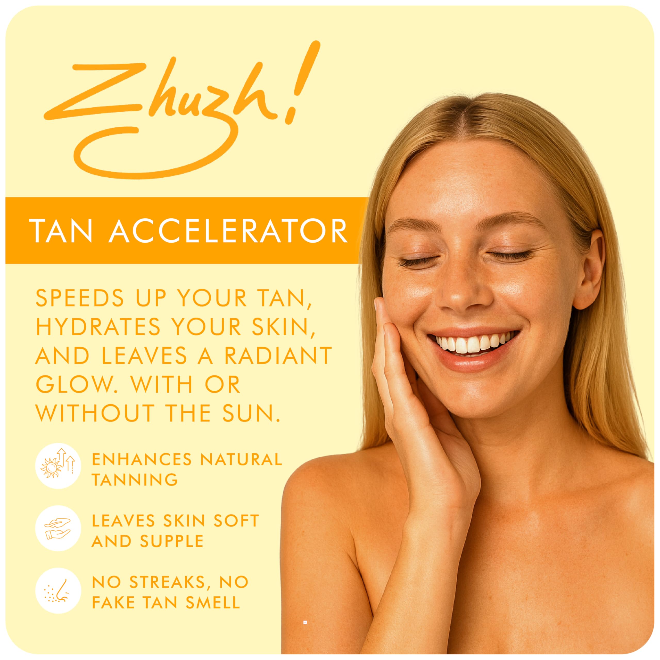 Zhuzh! Zhuzhette! Tan Accelerator 100ml - Compact, Fast-Acting Formula for a Natural, Long-Lasting Tan - Hydrating and Nourishing - Perfect for Travel and On-the-Go Tanning lotion