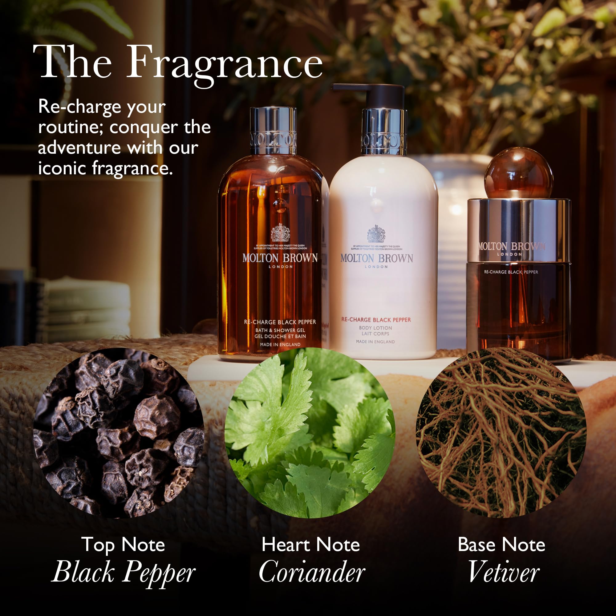 Molton Brown Re-Charge Black Pepper Bath & Shower Gel Refill 400 ml