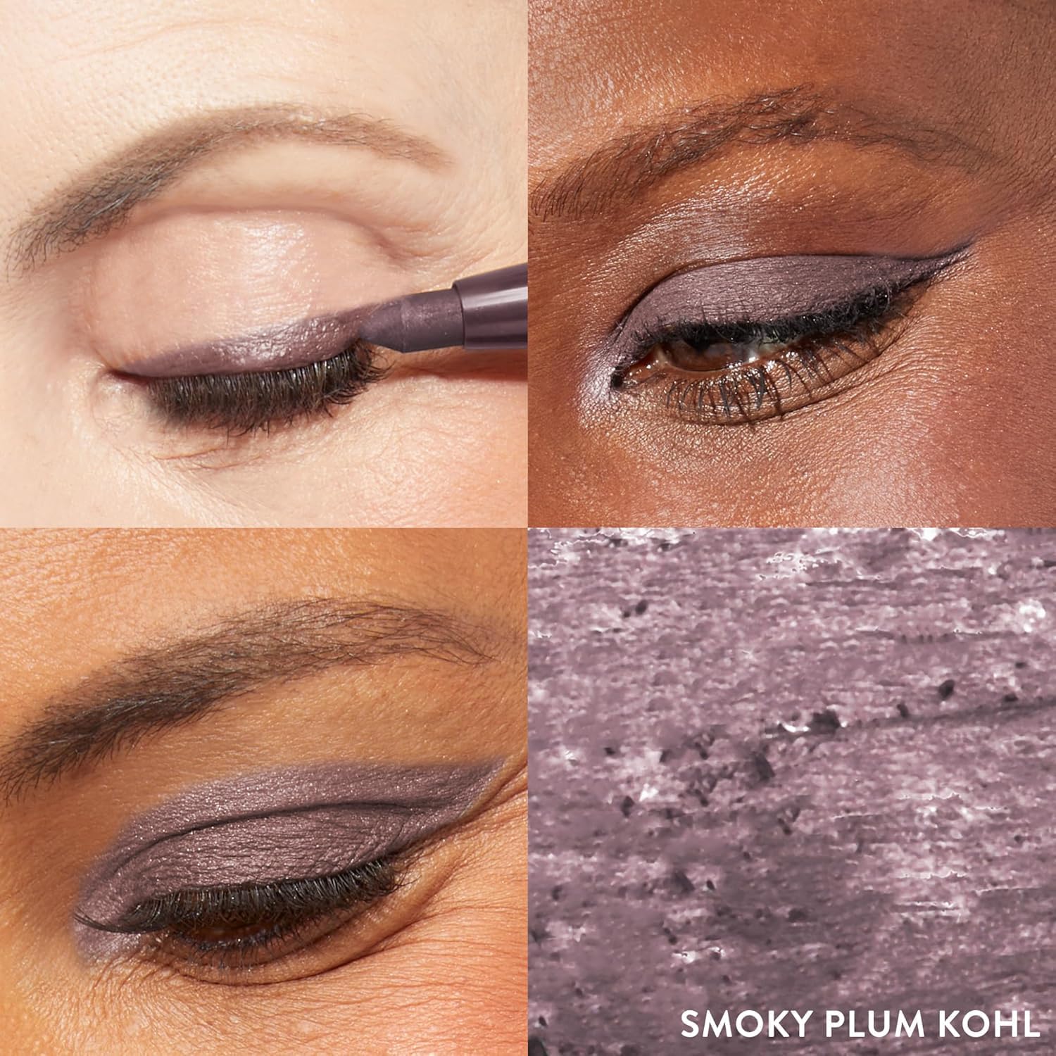 LAURA GELLER NEW YORK Longwear Kohl Kajal Eyeliner Pencil (Smoky Plum Kohl) Hydrating & Vibrant Pencil With Built in Sharpener For Expert Precision, Glides On Effortlessly