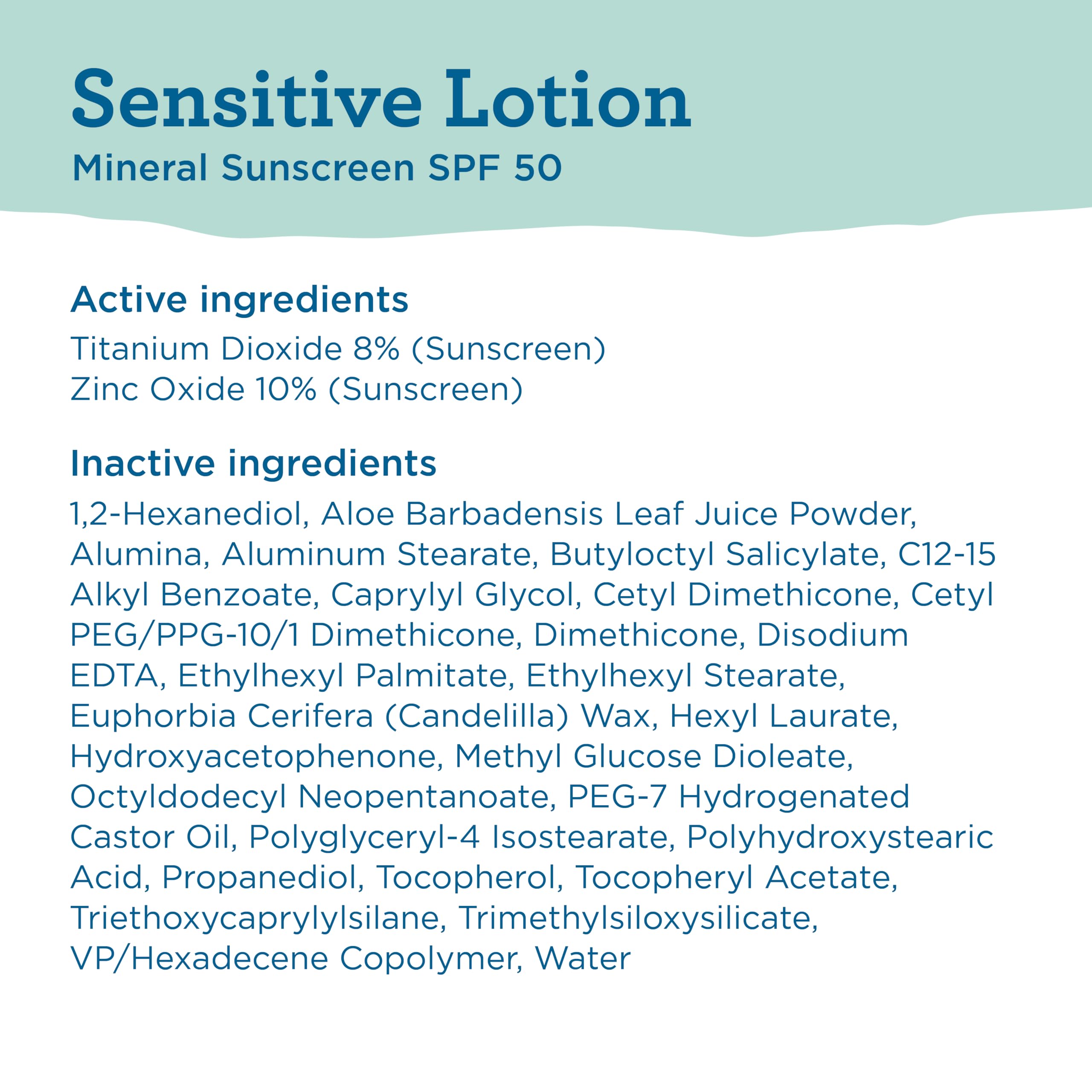 Blue Lizard Sensitive Mineral Sunscreen with Zinc Oxide, SPF 50+, Water Resistant, UVA/UVB Protection with Smart Bottle Te.