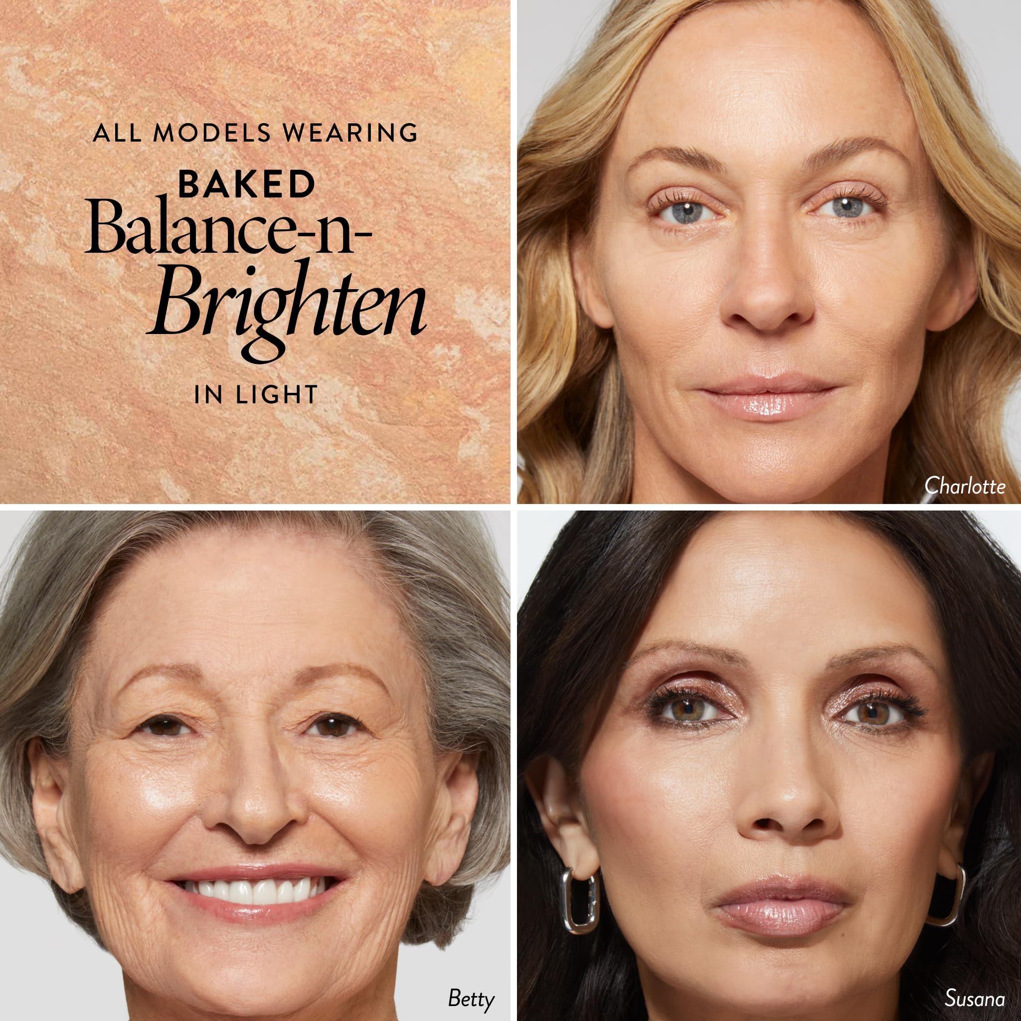 LAURA GELLER Baked Balance-n-Brighten Colour Correcting Powder Foundation (Light) Buildable Light to Medium Coverage Baked Foundation, Demi-Matte Finish