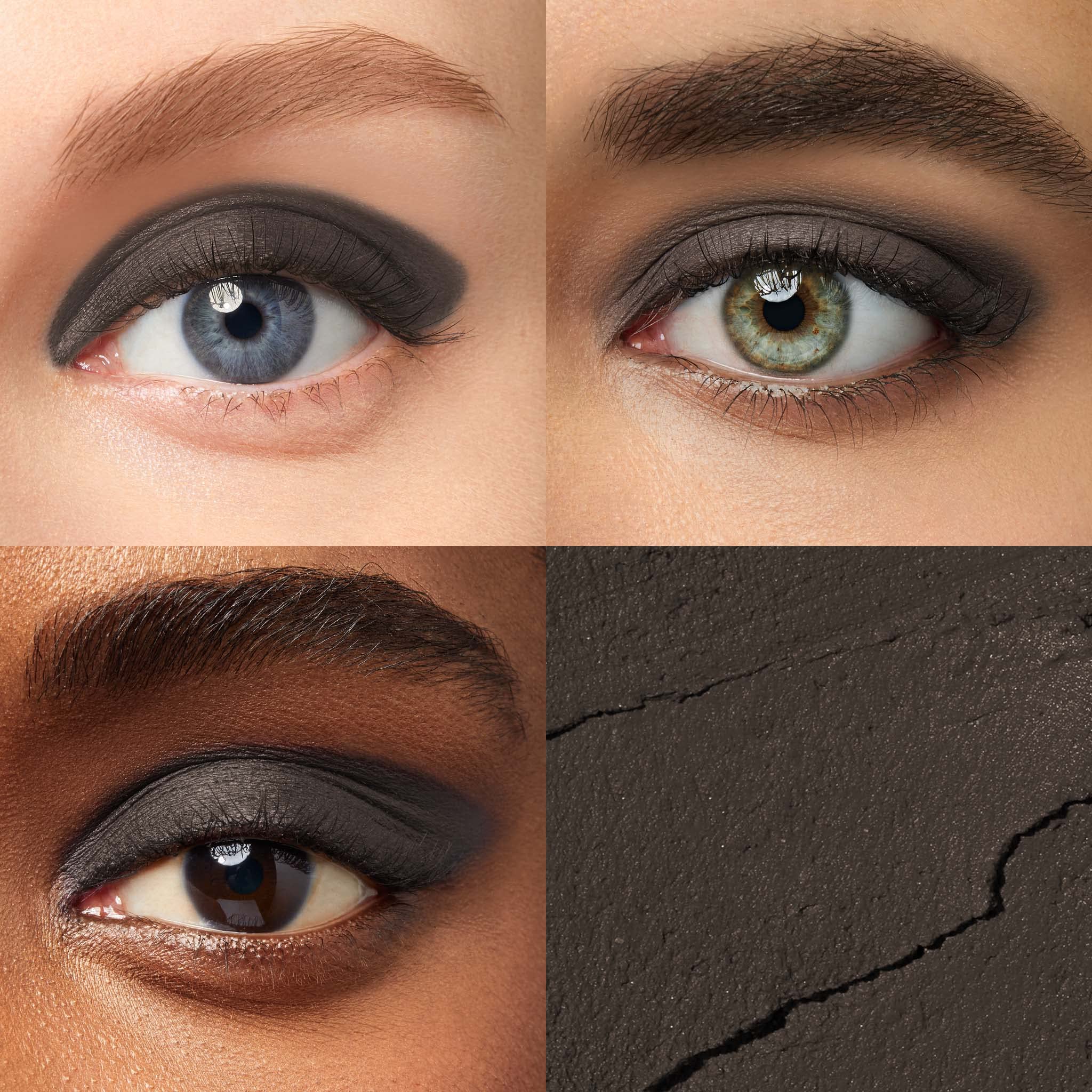 Julep Crème-to-Powder Eyeshadow Stick (Charcoal Matte) - Long-Lasting, Waterproof Eye Shadow - Blendable, Crease-Proof Eye Shadow Stick with Built-In Smudger