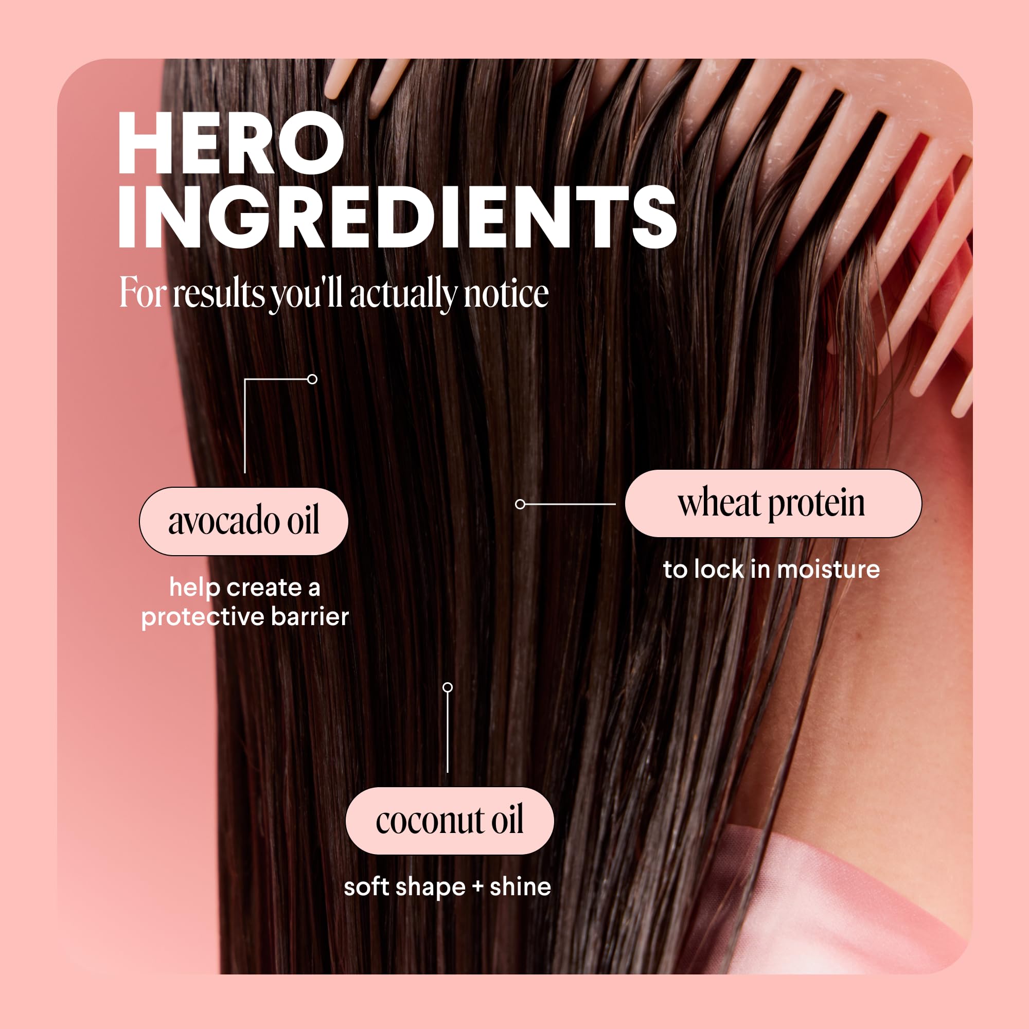 MONDAY Haircare 4 x 350 ml SMOOTH Shampoo with Wheat Protein & Avocado Oil for Frizz-Prone Hair