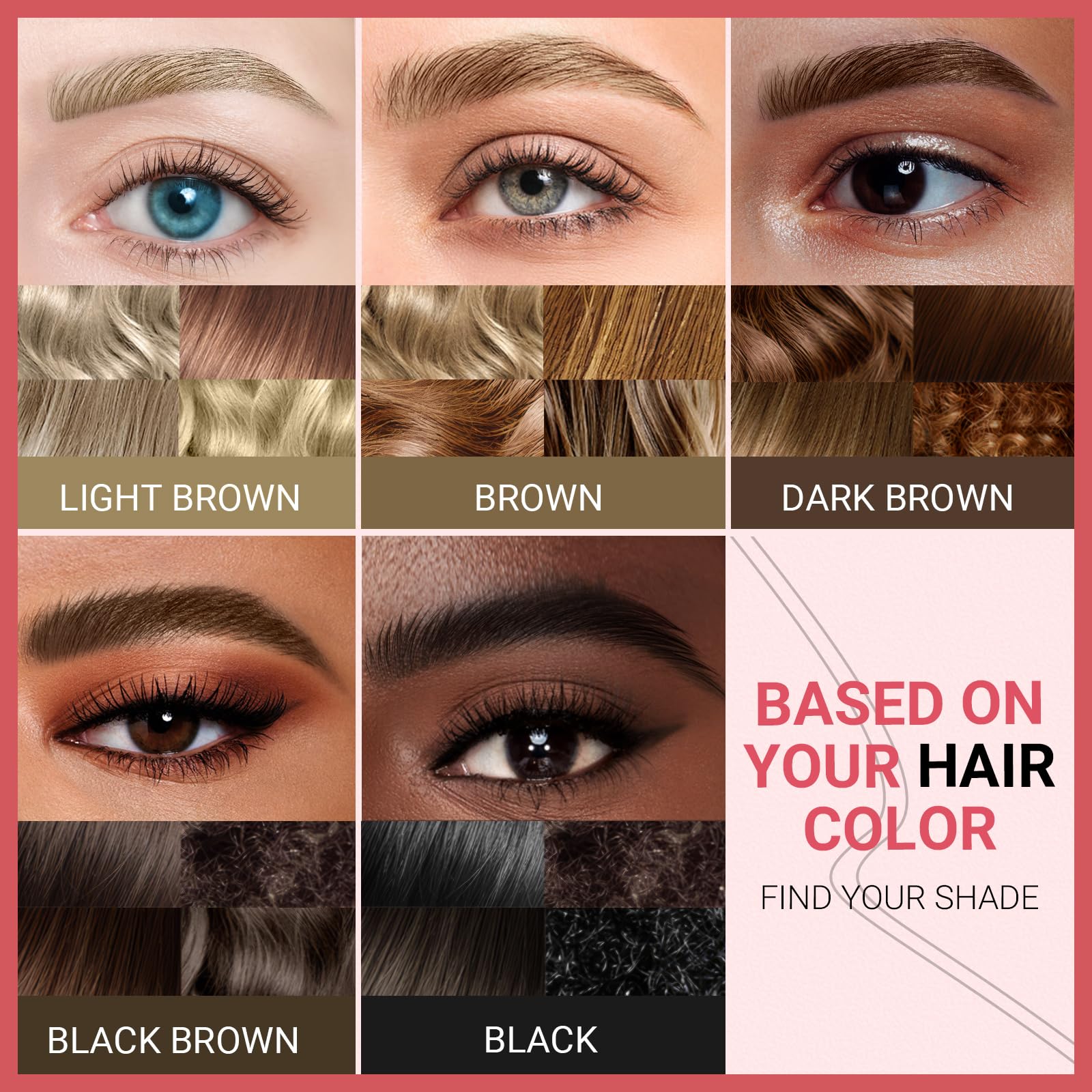 iMethod Curved Eyebrow Pen - Eyebrow Pencil, Brow Pencil 2-in-1 Dual-Ended Microblading Eyebrow Pen with Micro-Fork-Tip and Precise Brush-Tip Create Natural Hair-Like Brows, Last All-Day, Light Brown