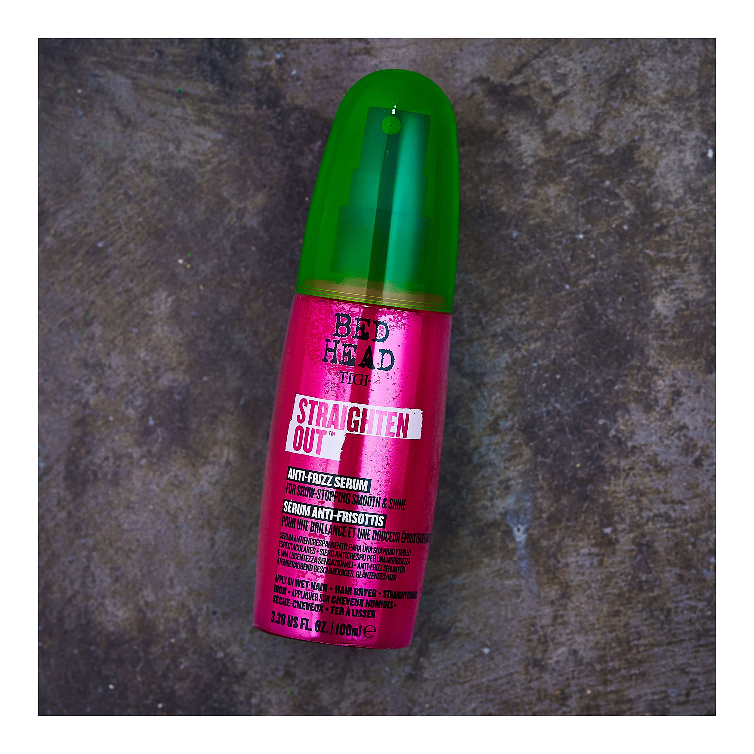 TIGI Bed Head Straighten Out Anti Frizz Serum for Smooth Shiny Hair 3.38 fl oz