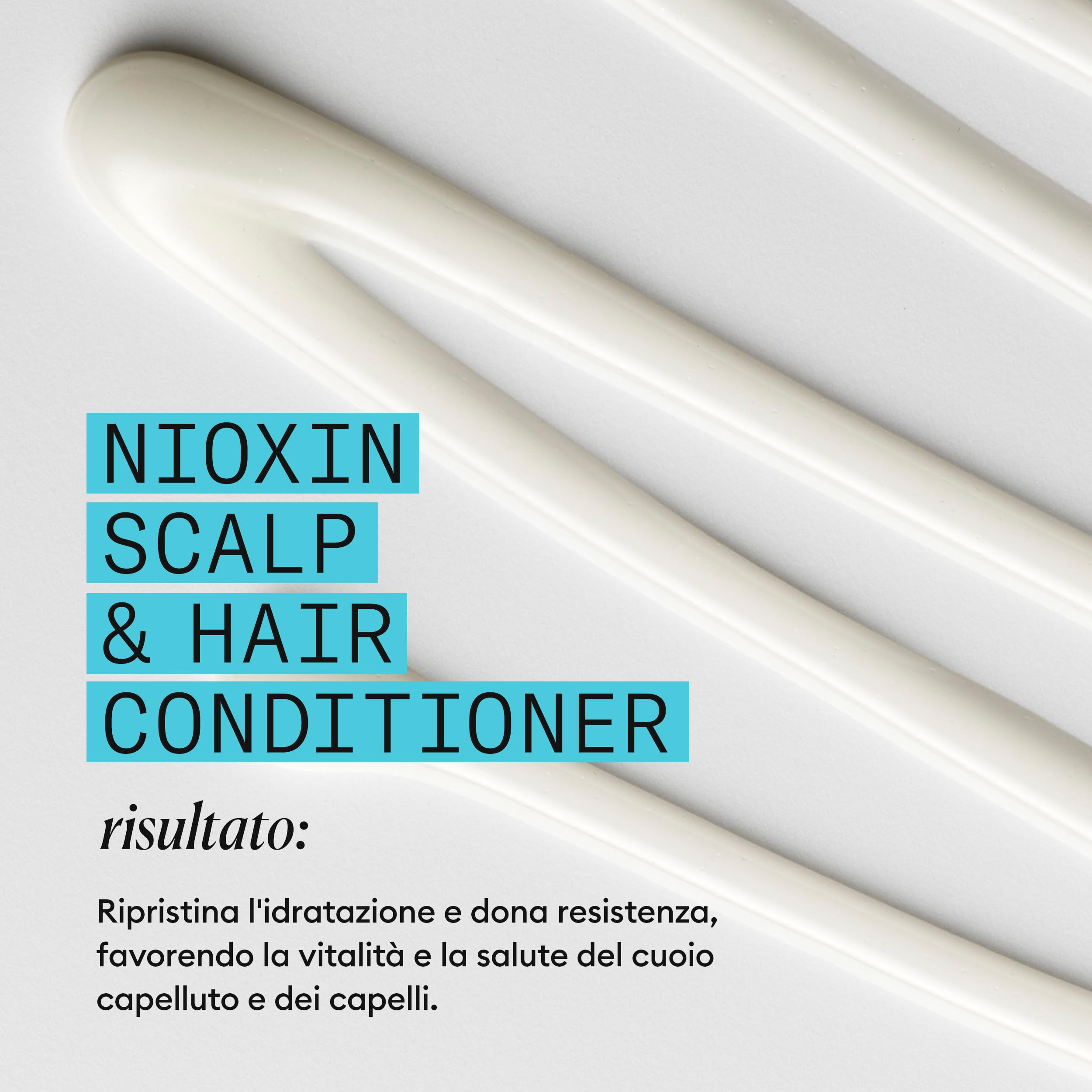 Nioxin System 3 Scalp + Hair Conditioner - Hair Thickening Conditioner for Coloured, Dry and Damaged Hair with Light Thinning - with Biotin & Niacinamide, 1L