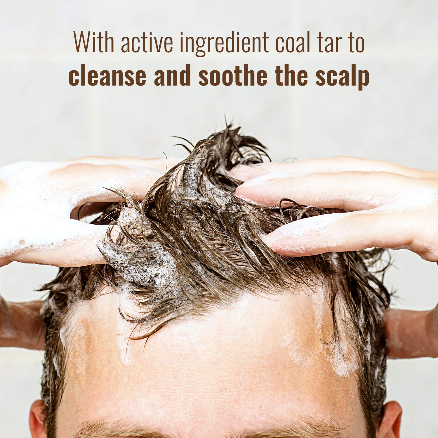 Polytar Scalp Shampoo, For Scalp Conditions, Reduces Itching, Inflammation and Scales, Shampoo Treats Psoriasis, Seborrhoeic Dermatitis, Eczema and Dandruff, Contains Coal Tar Solution, 1 x 150ml