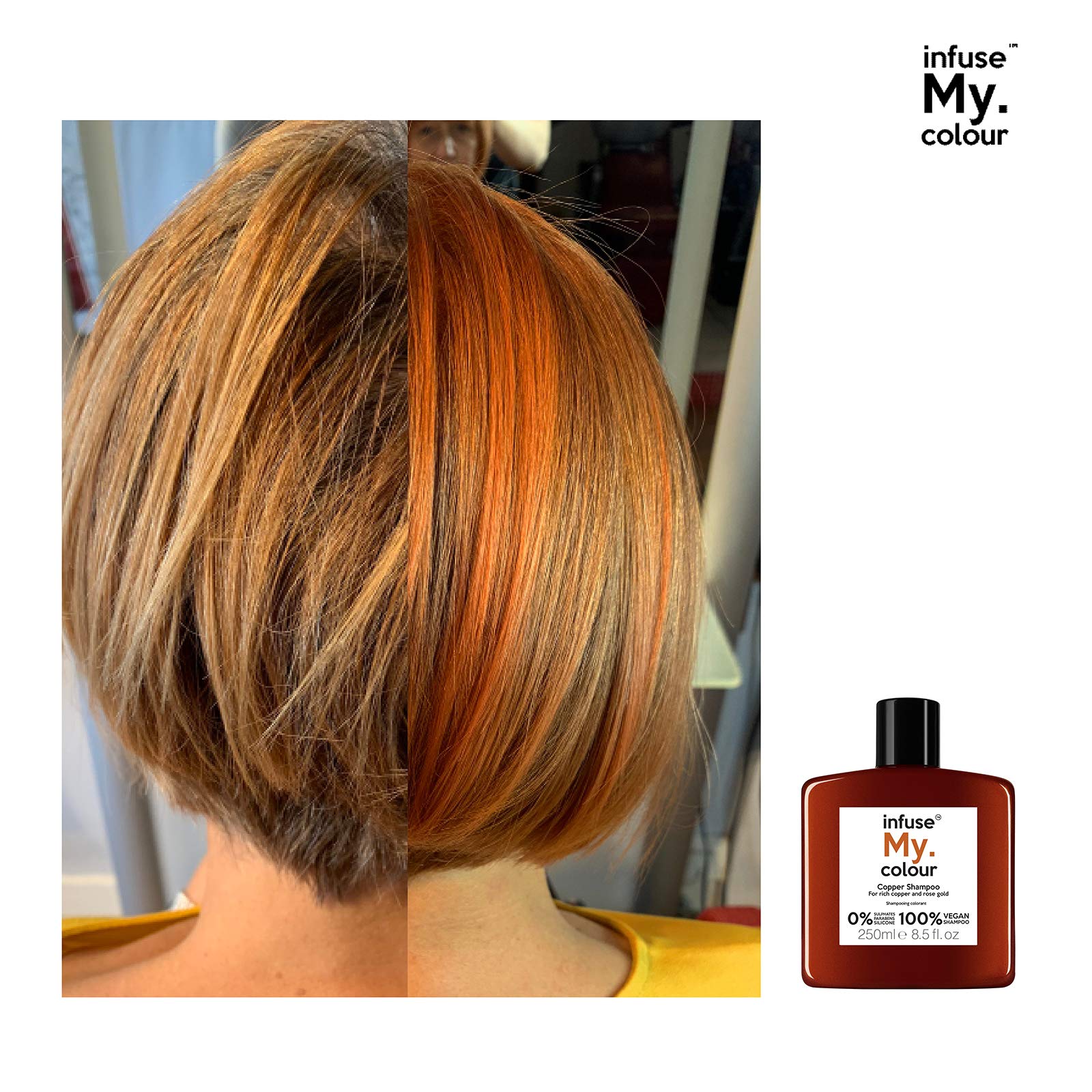 Infuse My. Colour Copper Shampoo, 250 ml (Pack of 1)