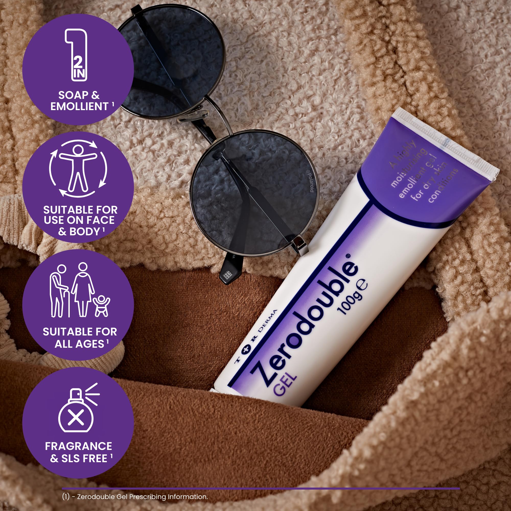 Zerodouble Gel,100g,Highly moisturising Emollient Gel for Dry Skin Conditions by zerodouble