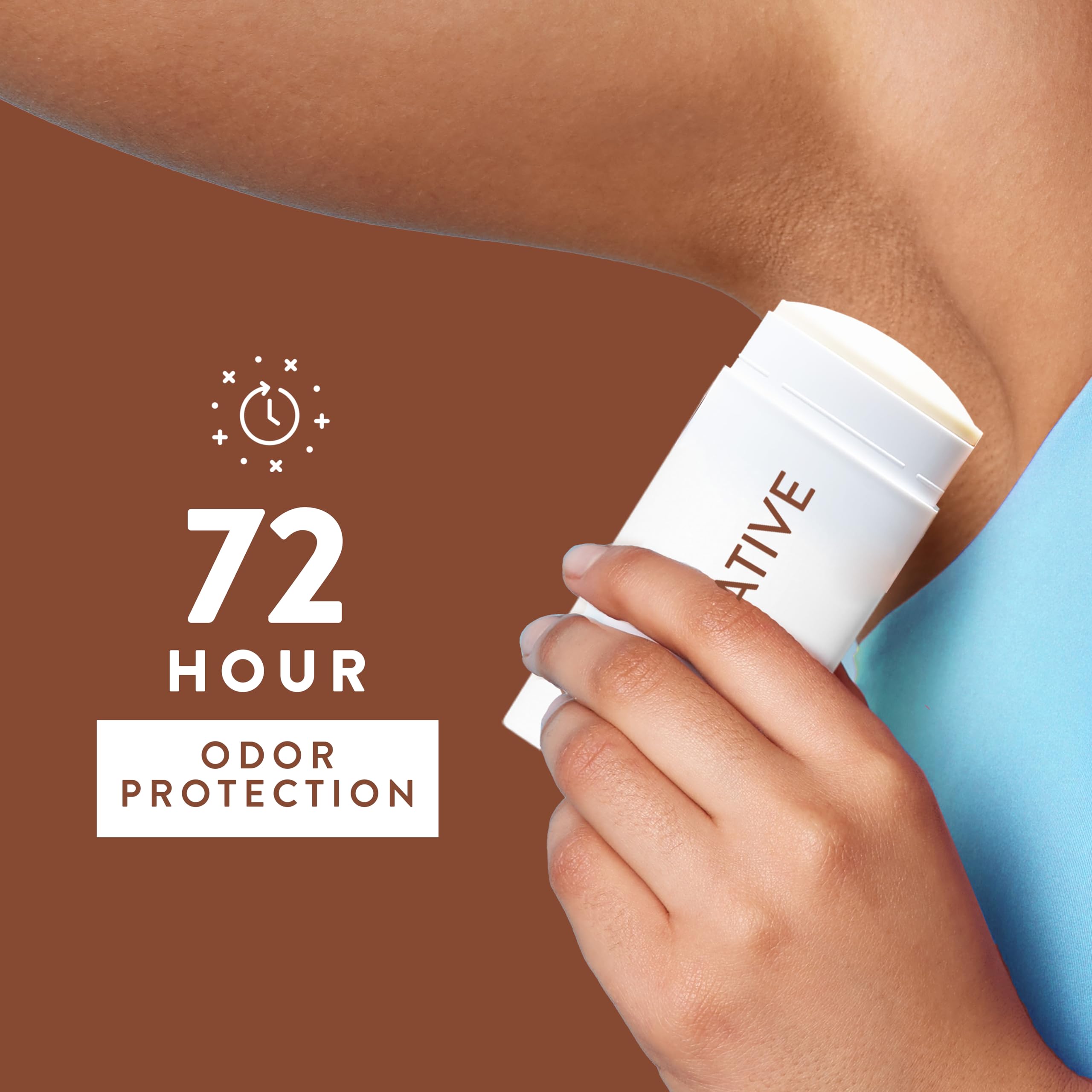 Native Deodorant Womens & Men – Alcohol & Aluminium Free - Coconut & Vanilla Scent - Naturally Derived with Shea Butter, Coconut Oil & Baking Soda - 72 Hour Odor Control (75ml)