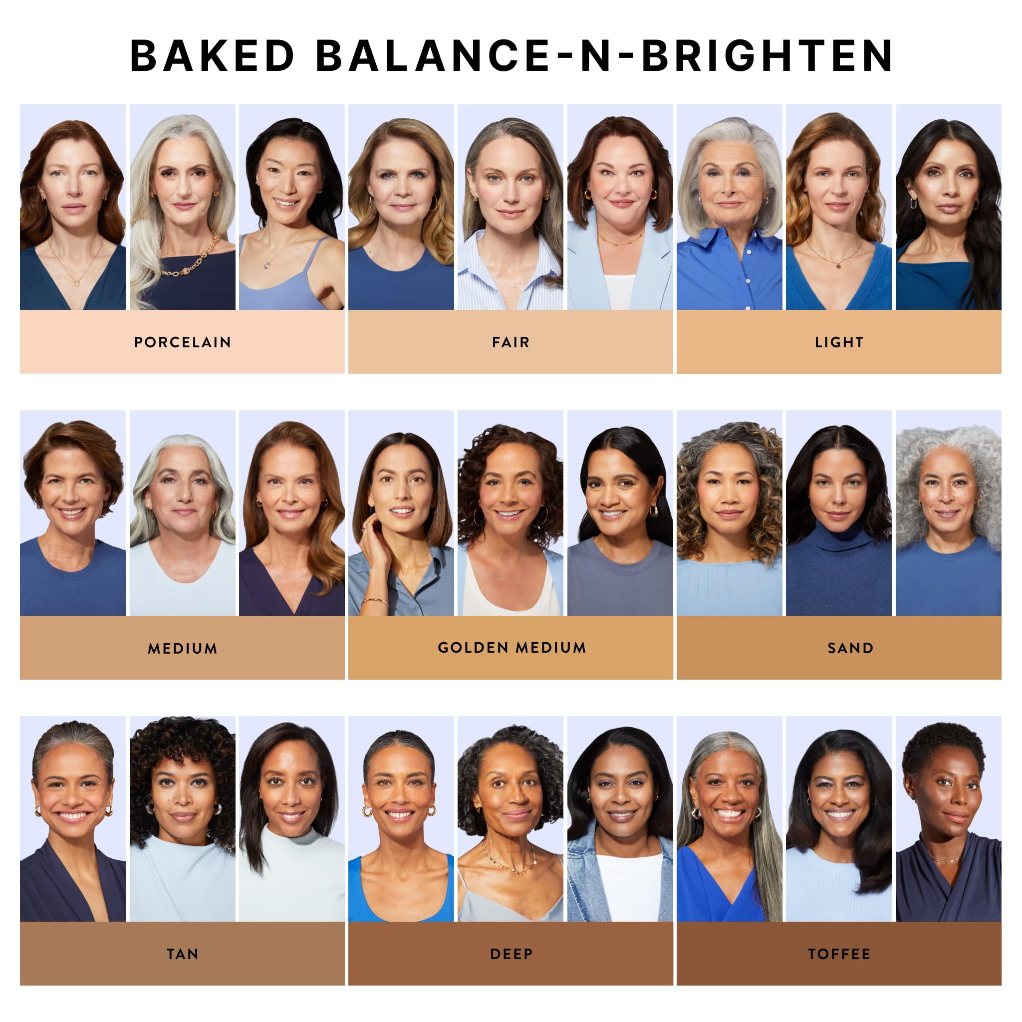 LAURA GELLER Baked Balance-n-Brighten Colour Correcting Powder Foundation (Medium) Buildable Light to Medium Coverage Baked Foundation, Demi-Matte Finish