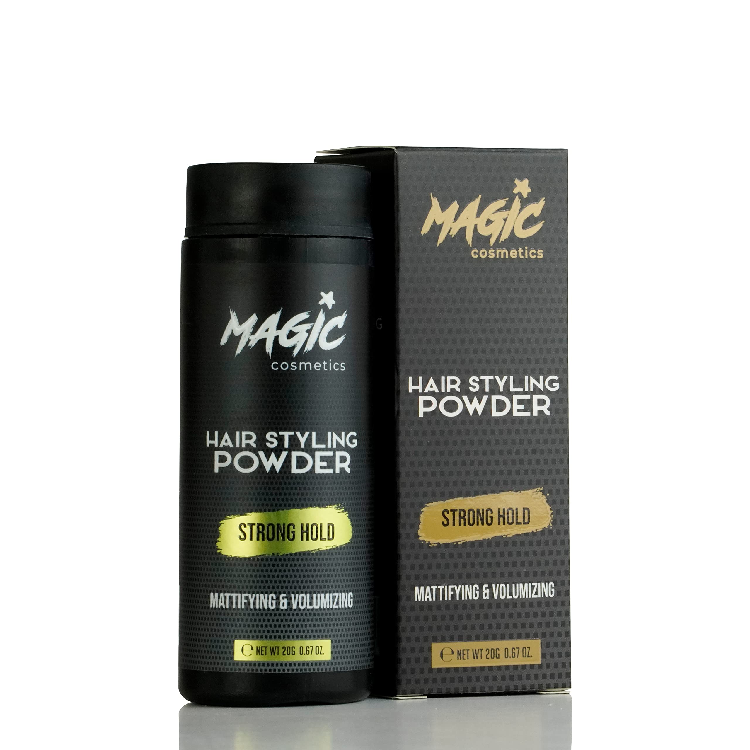 Magic Cosmetics Hair Powder Men | Unisex Root Hair Styling Powder | Matt Look | Anti-Gravity Powder Styler | Invisible Texture | Instant Volume and Root Boost| All Hair Types | 40 gr